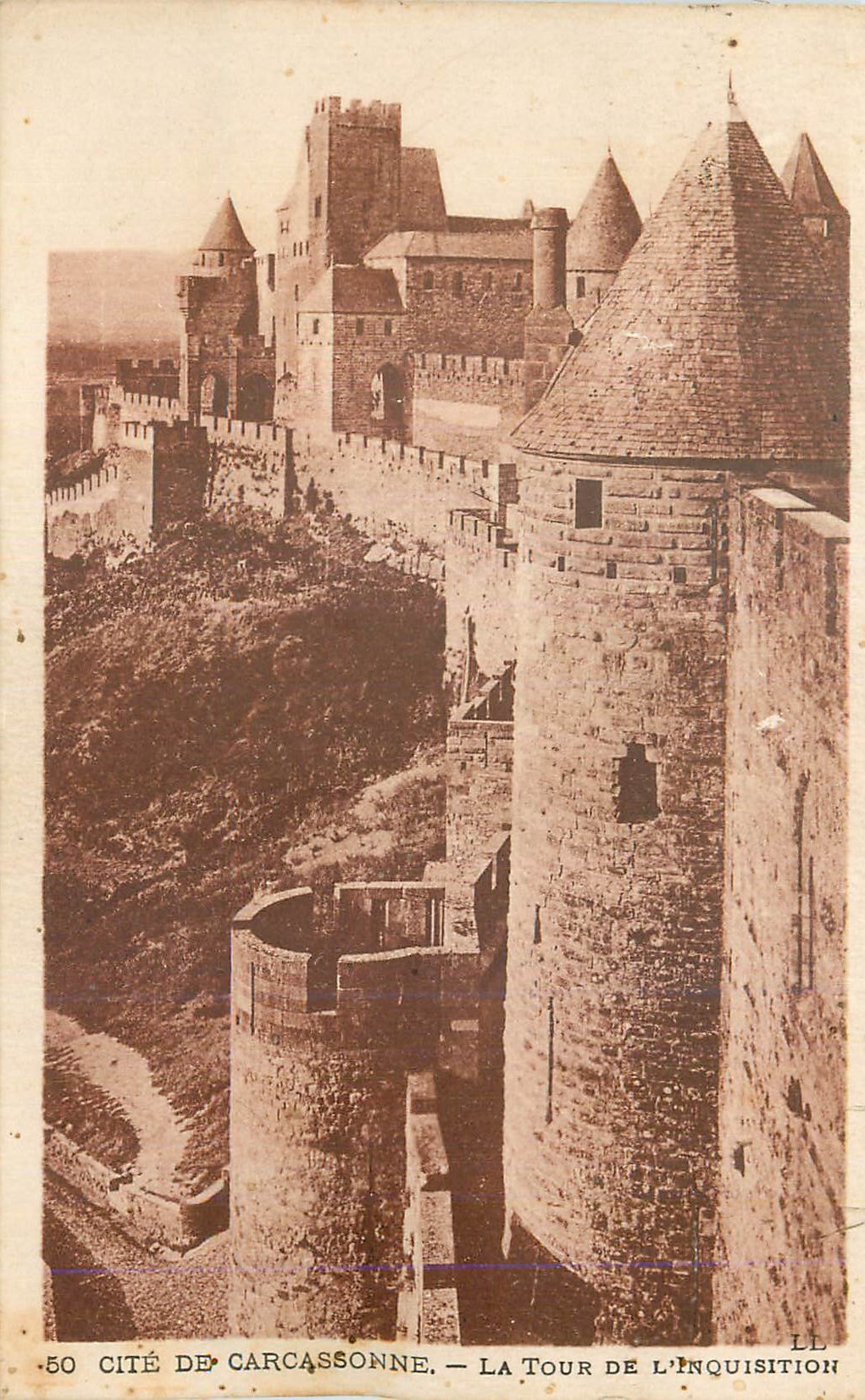 CPA Cite de Carcassonne La Tour de L Inquisition