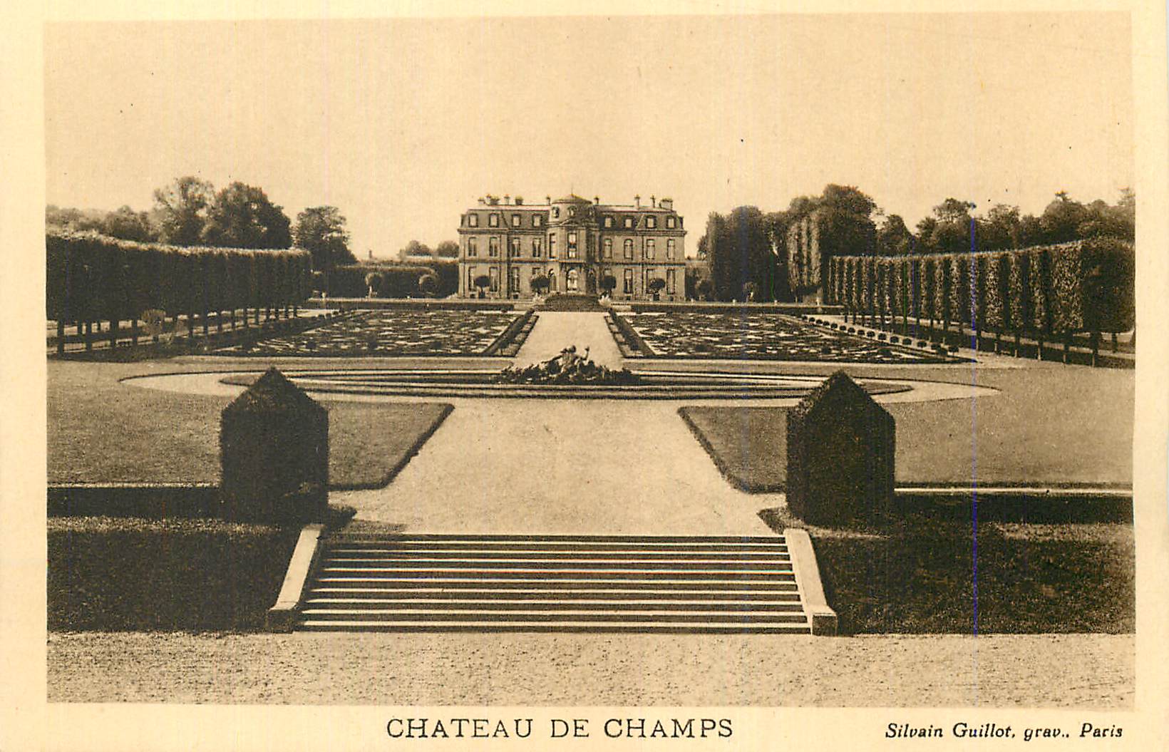 CPA Chateau de Champs Silvain Guillot grav Paris
