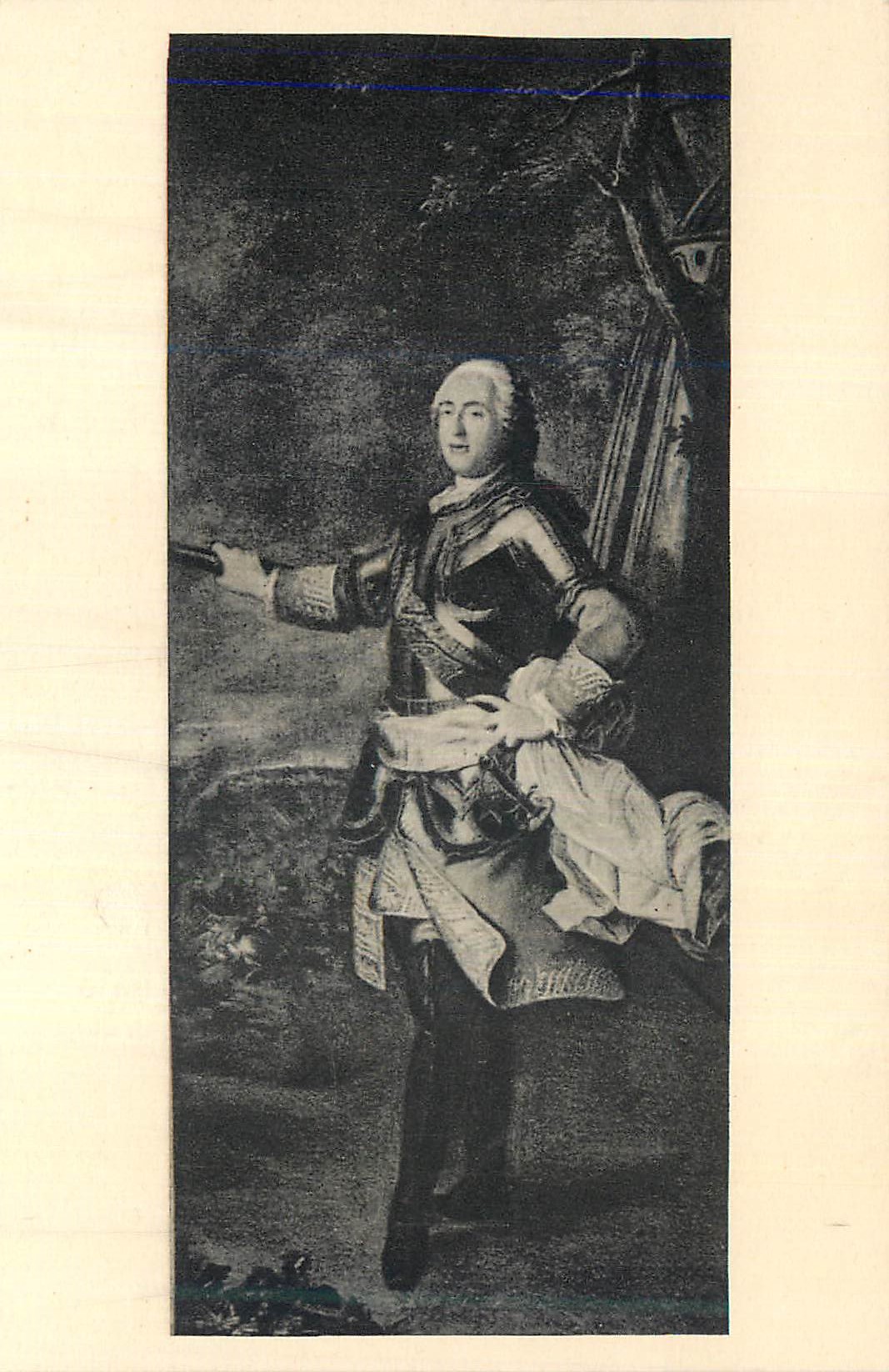 Portrait d'un homme en costume d'époque — éditeur et n° de série non lisibles