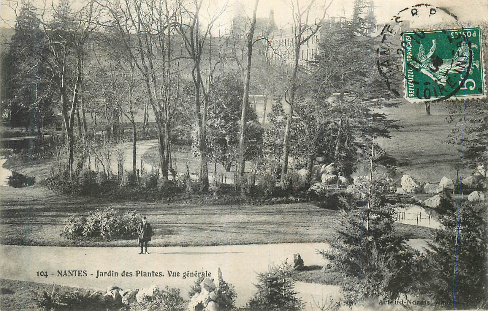 CPA Nantes Jardin des Plantes Vue generale
