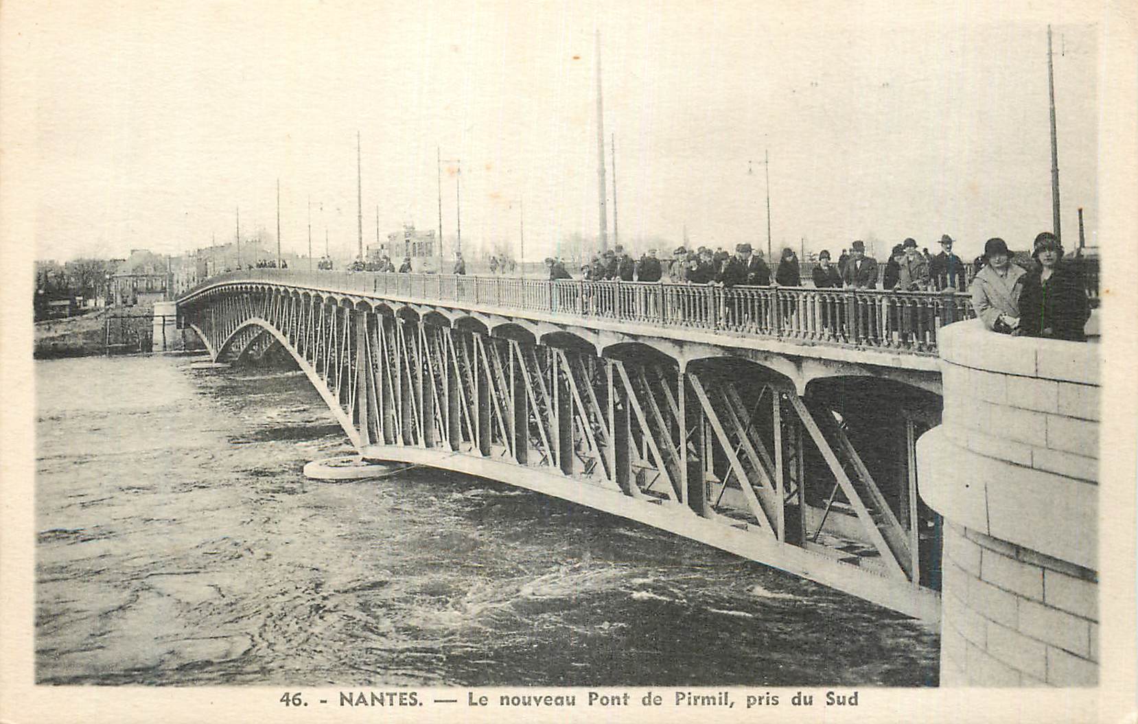 CPA Nantes Le nouveau Pont de Pirmil pris du Sud