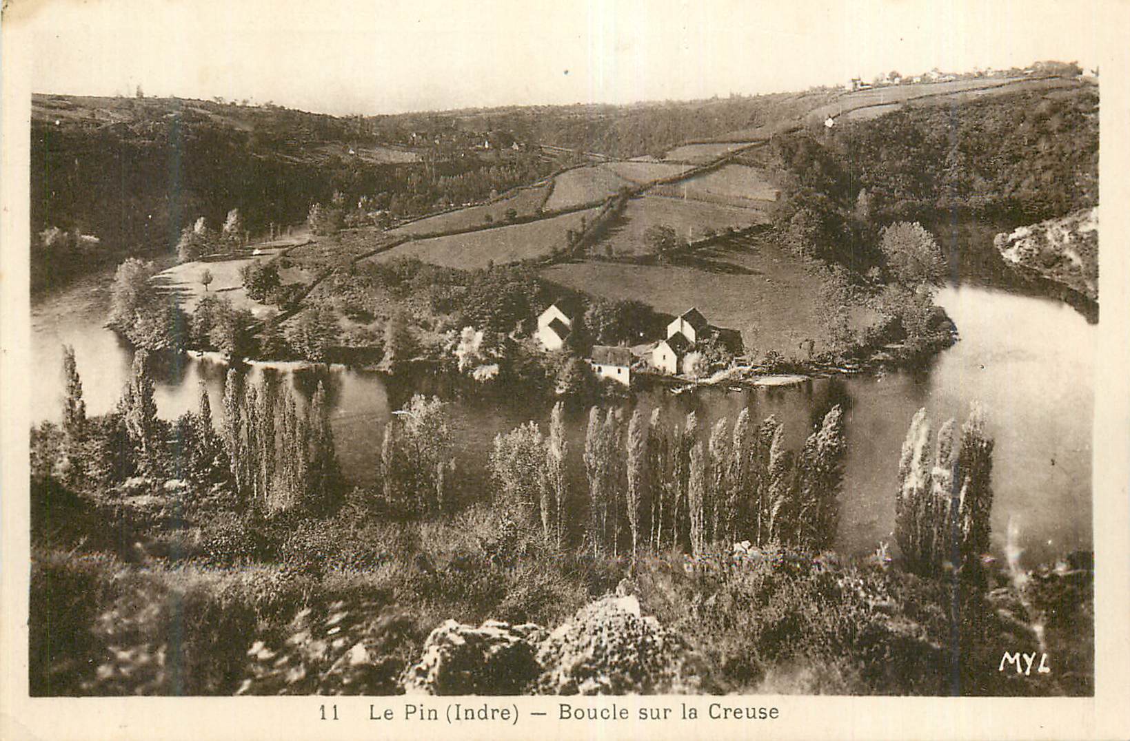 CPA Le Pin Indre Boucle sur la Creuse