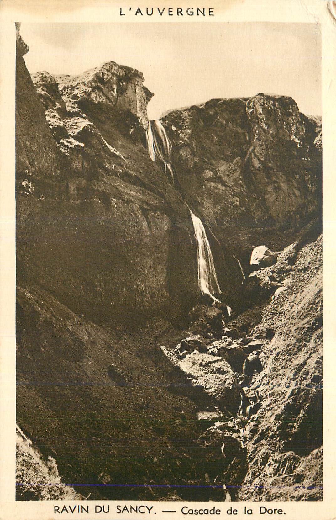 CPA L Auvergne Ravin du Sancy Cascade de la Dore