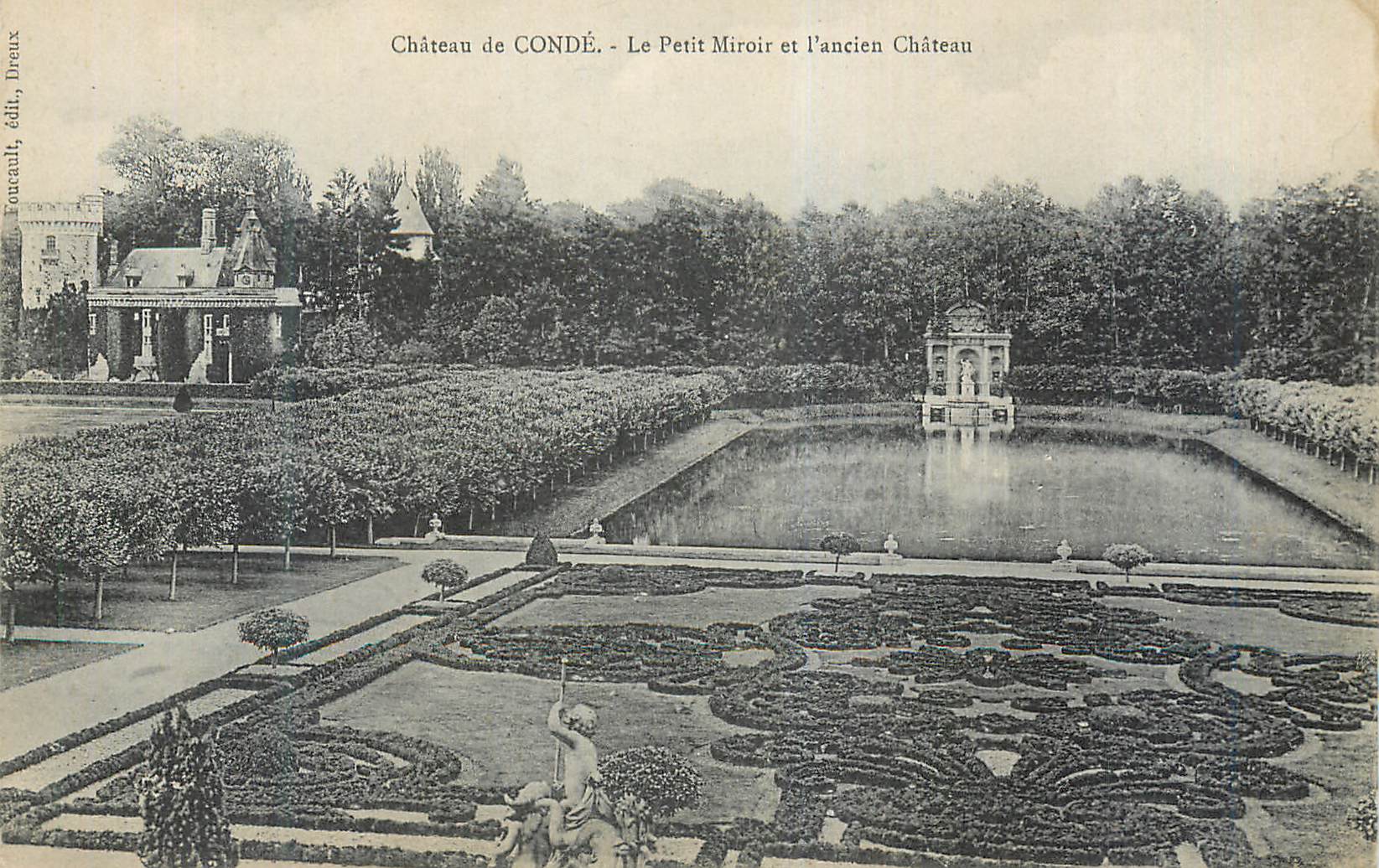 CPA Chateau de Conde Le Petit Miroir et l ancien Chateau