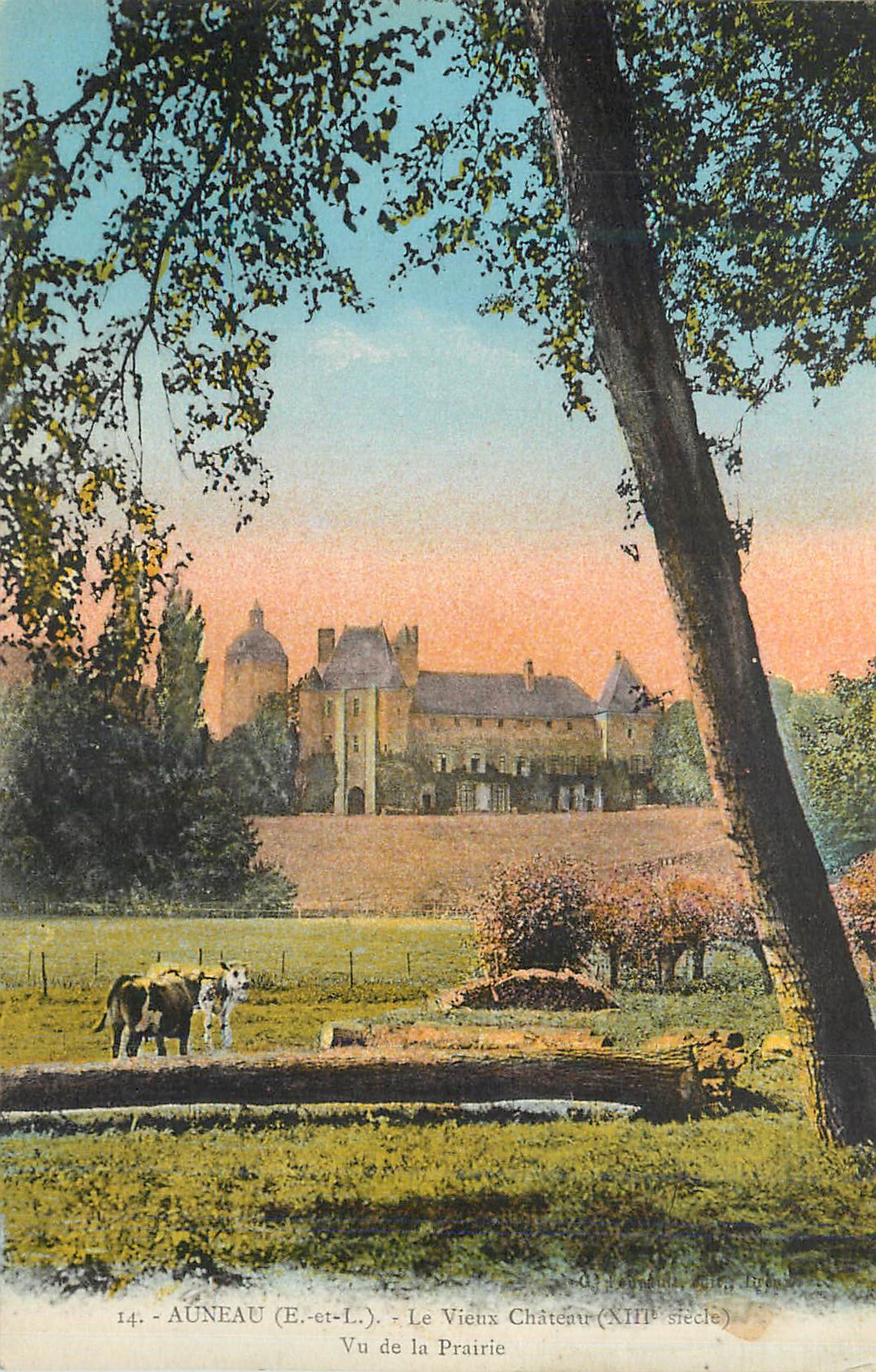 Auneau (E.-et-L.) - Le Vieux Château (XIIIe siècle) - Vu de la Prairie