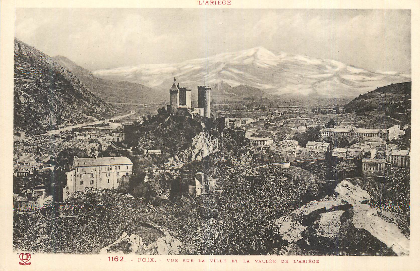 CPA L Ariege Foix Vue sur la Ville et la Vallee de Pariege
