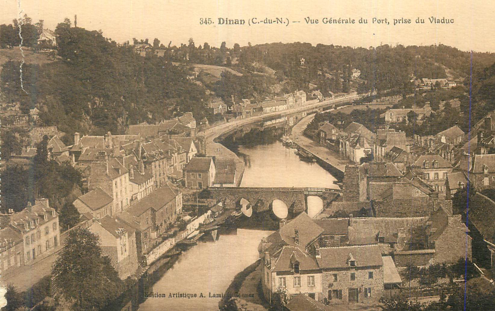 Dinan (C.-du-N.) — Vue Générale du Port, prise du Vladuc