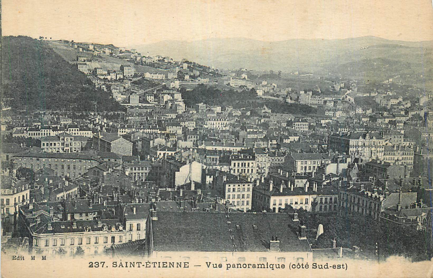 CPA St Etienne Vue panoramique cote Sud est