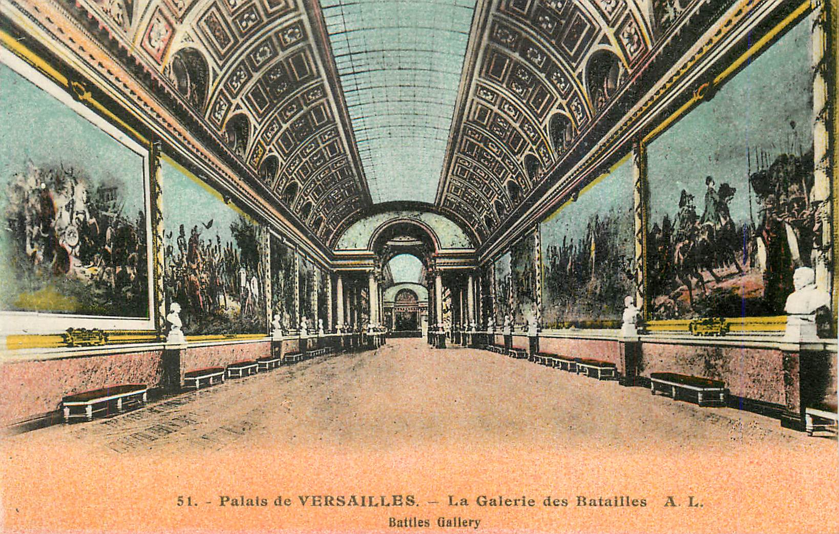 CPA Palais de Versailles La Galerie des Ratailles