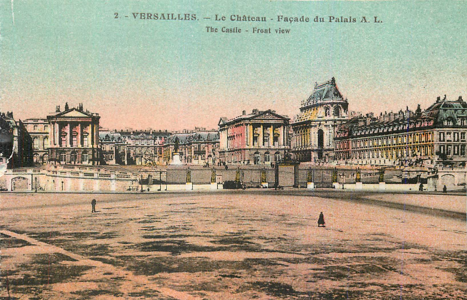 Versailles — Le Château — Façade du Palais A.L.