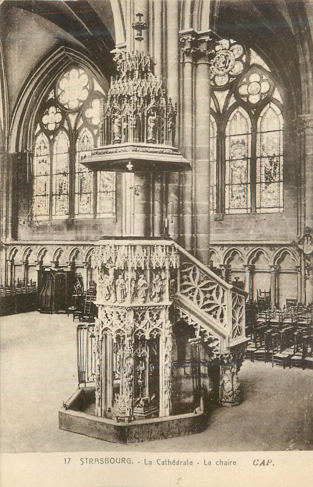 CPA Strasbourg La Cathedrale La chaire