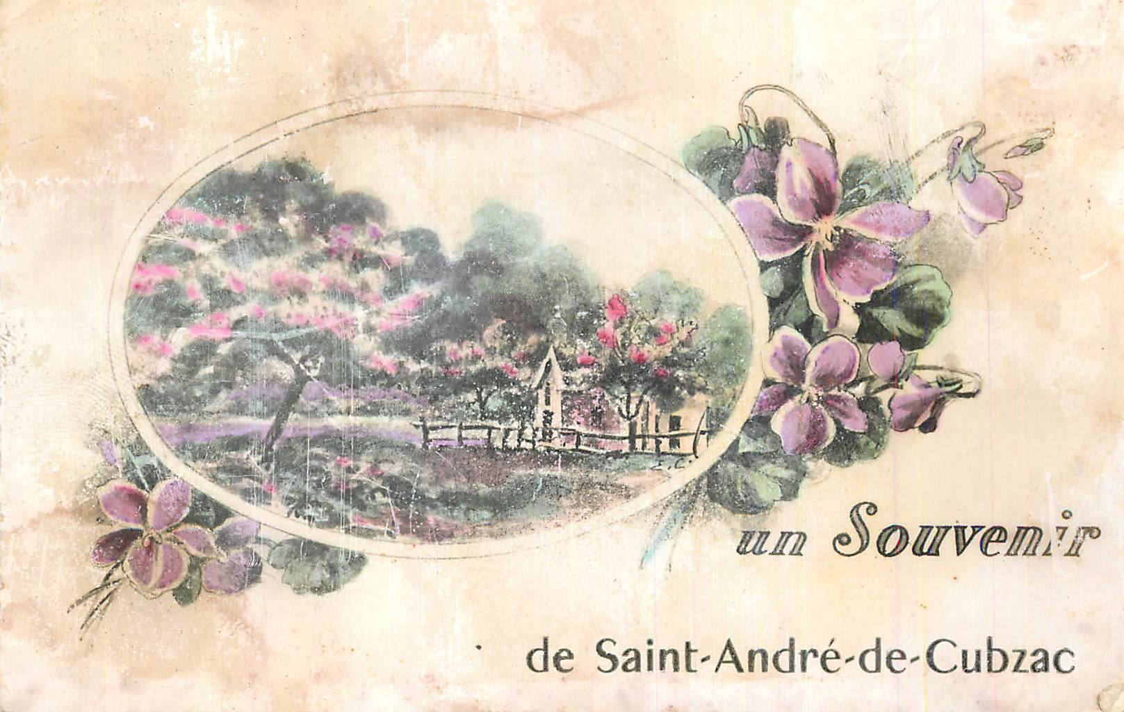CPA un Souvenir de Saint Andre de Cubzac