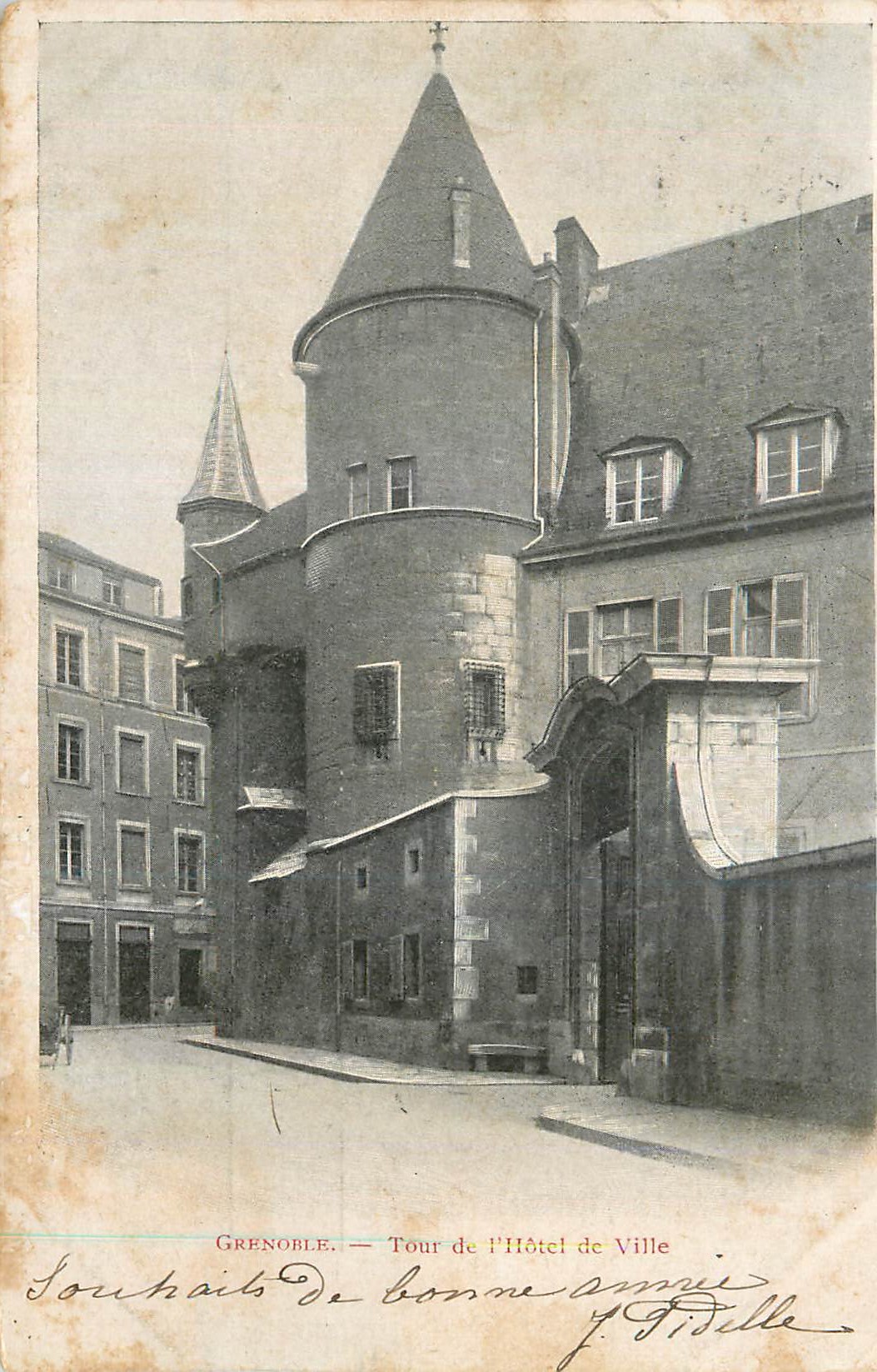 CPA Grenoble Tour d L Hotel d Ville