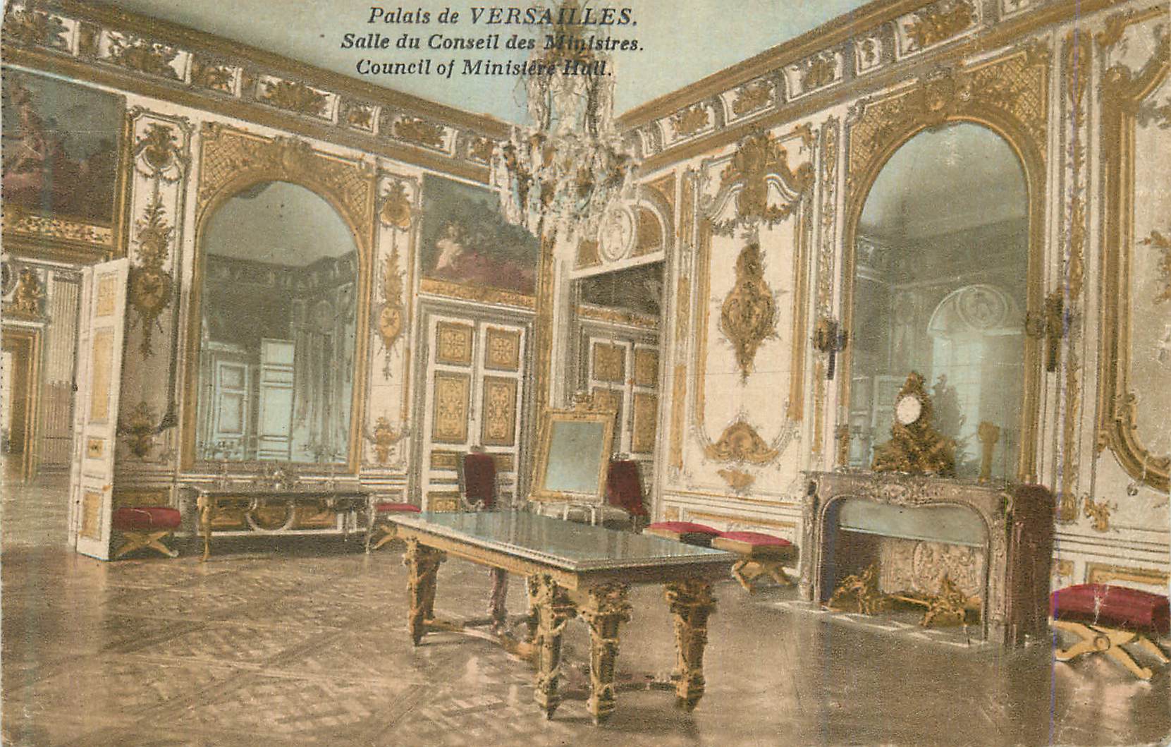 CPA Palais de Versailles Salle du Consell des Ministres