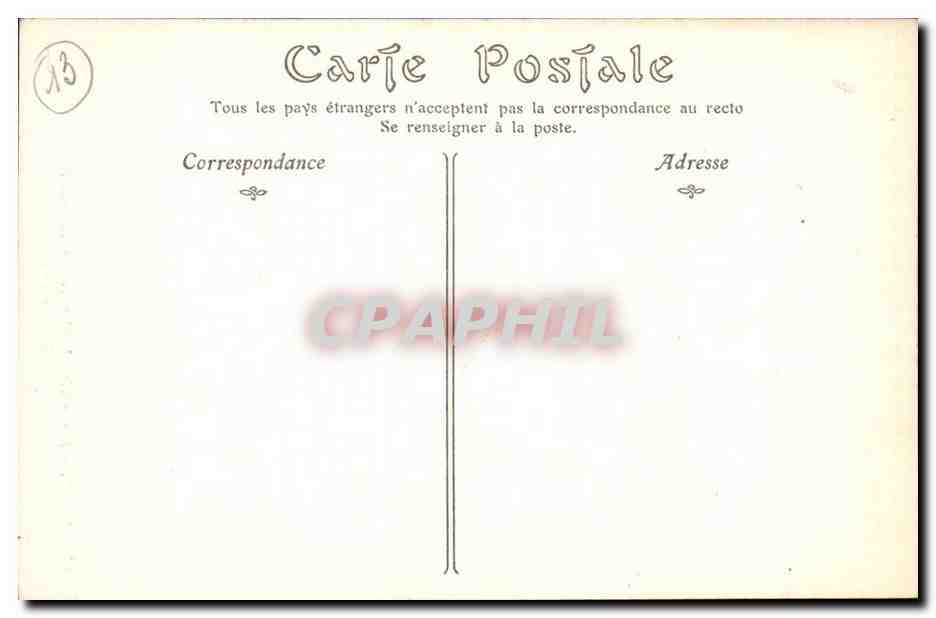 Arles CPA Eglise SAin TRophime angle gauche du portail central — Rückseite