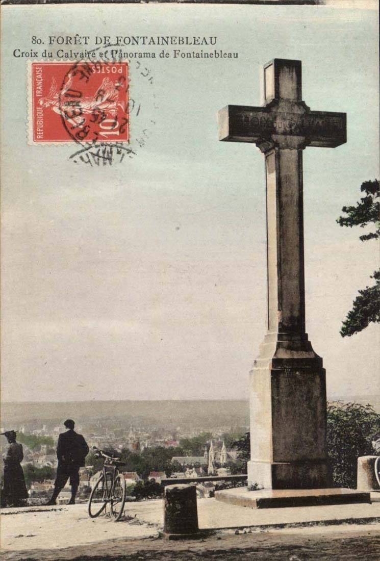 Forêt de Fontainebleau — Croix du Calvaire et panorama — Éditeur non identifié, n° 80