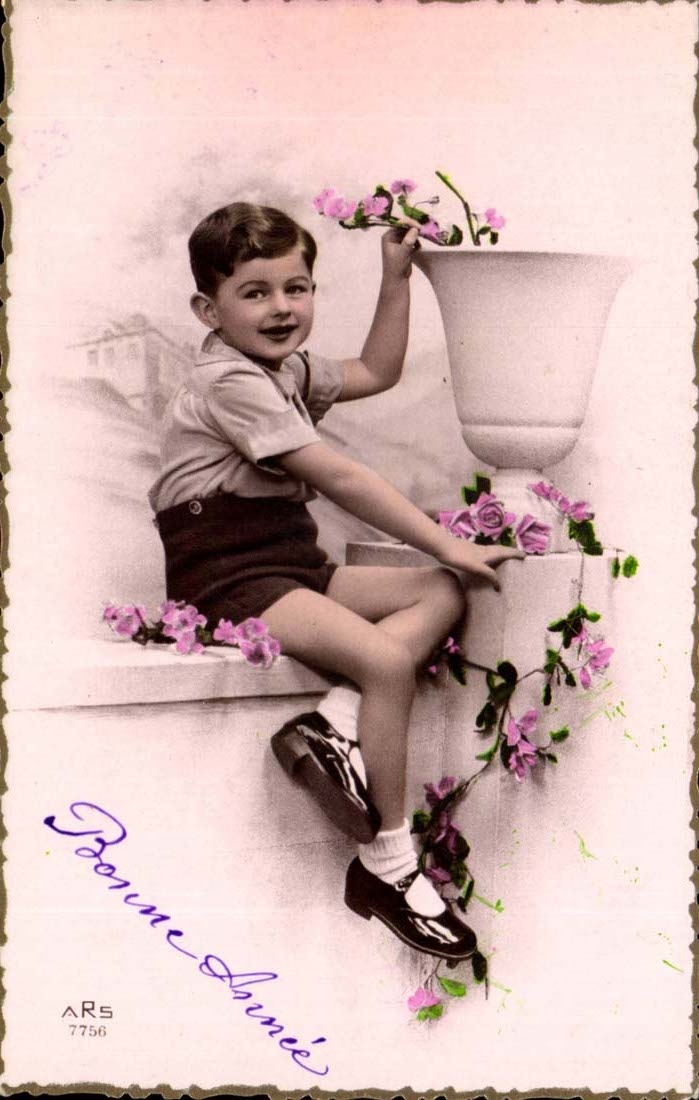 CPA Fantaisie Enfant Bonne annee