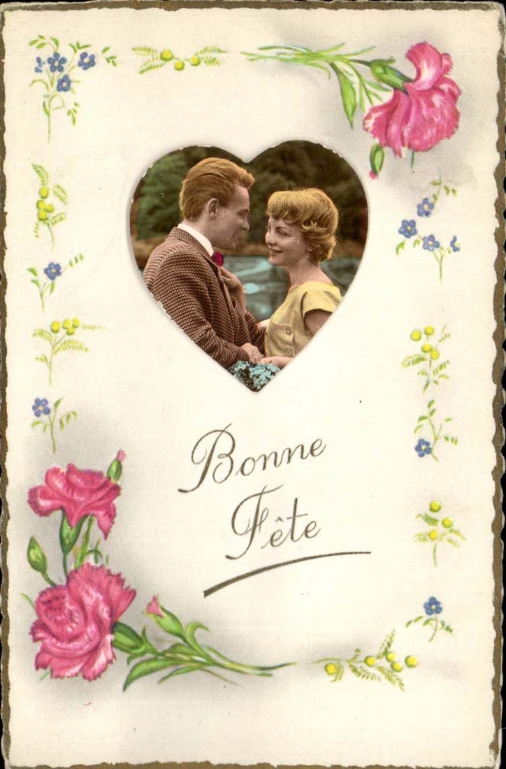 Cœurs et fleurs — Bonne Fête — G. PICARD, Paris