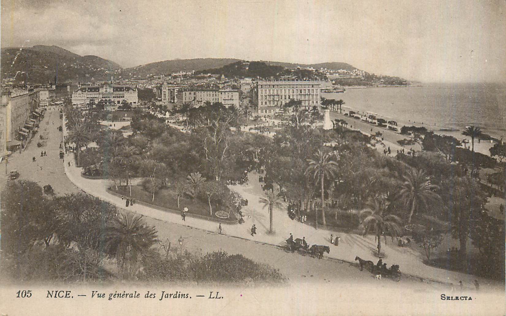 CPA Nice Vue Generale des Jardins