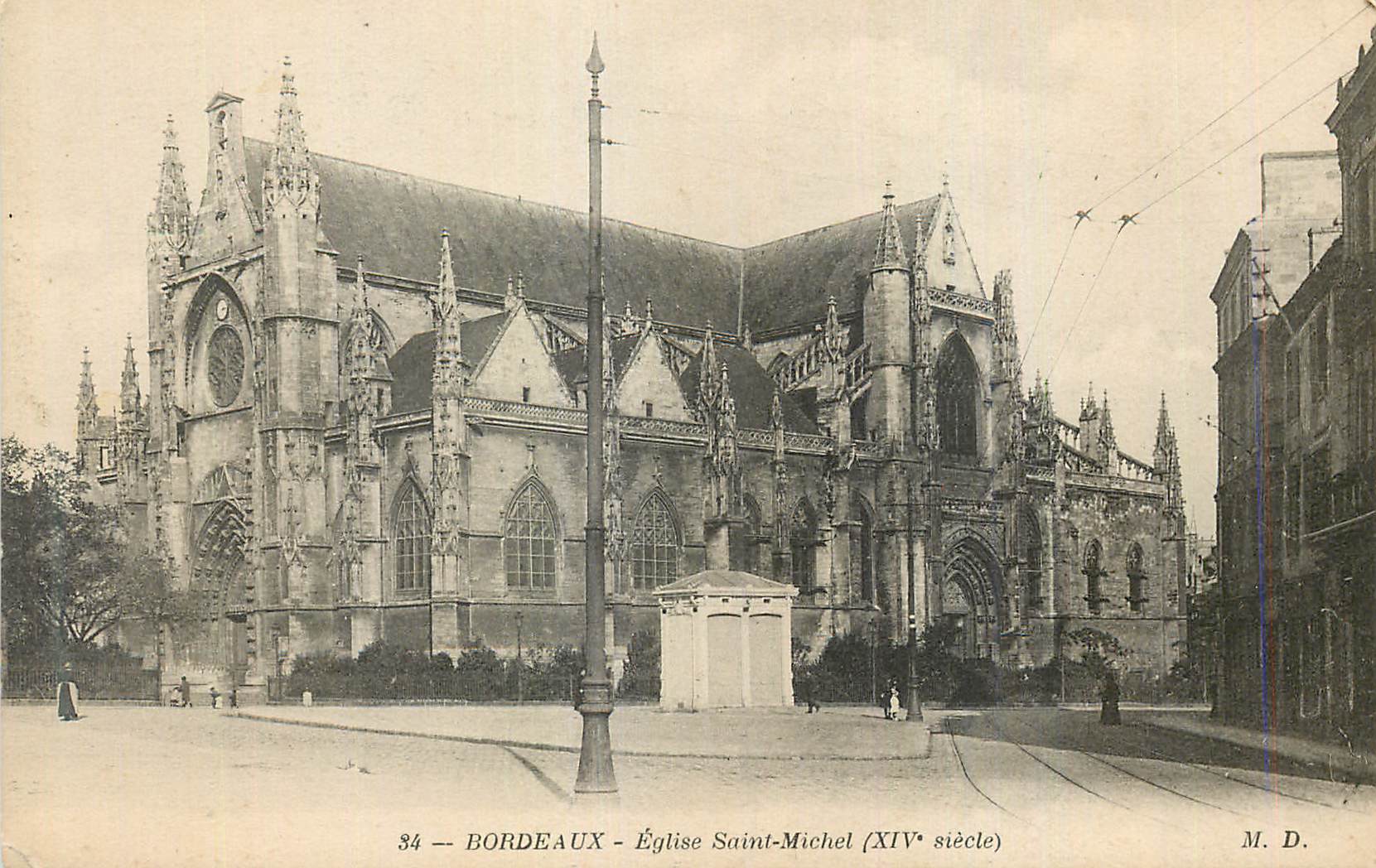 CPA Bordeaux Eglise Saint Michel (XIVe Siecle)