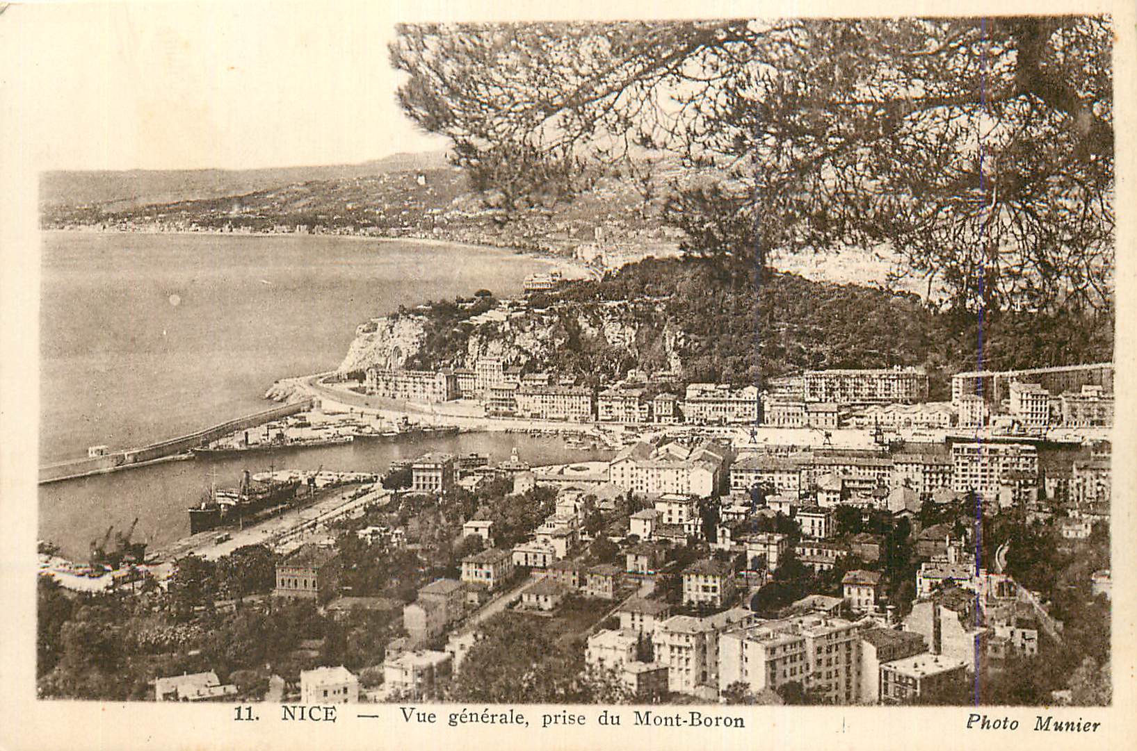 CPA Nice Vue Generale prise du Mont Boron