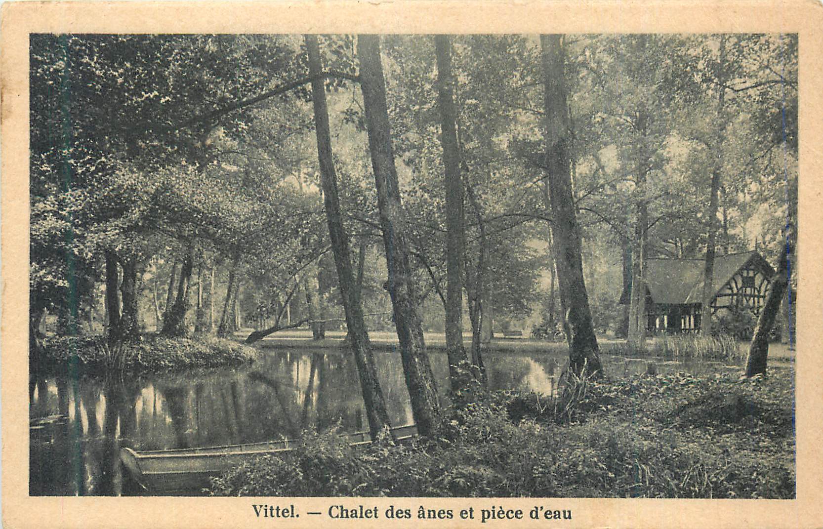 CPA Vittel Chalet des Anes et Piece d'Eau