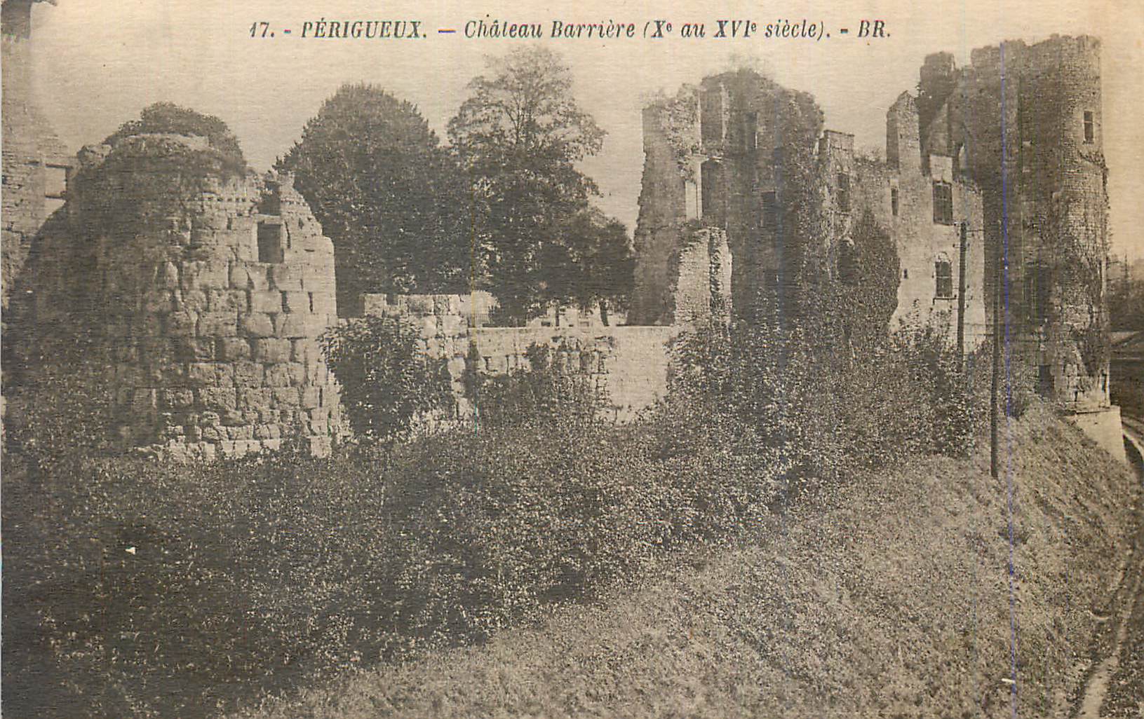 Périgueux — Schloss Barrière (10. bis 16. Jahrhundert) — BR.