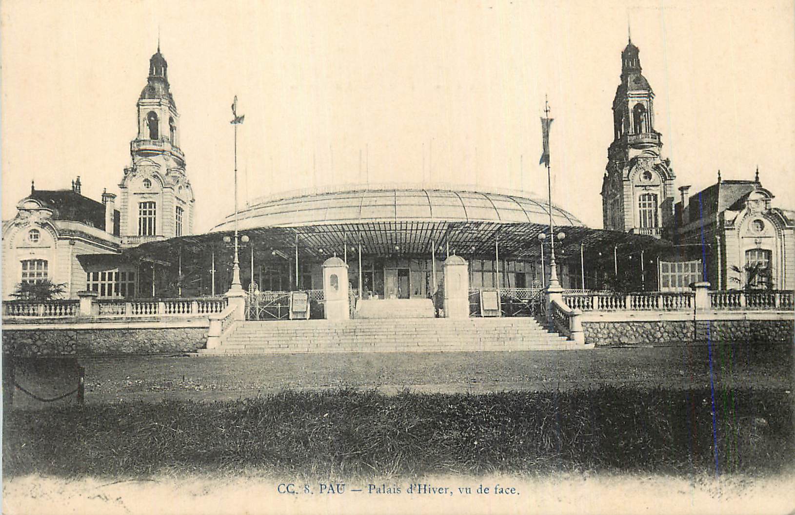 Pau — Palais d'Hiver, vu de face — CC. 8. Pau