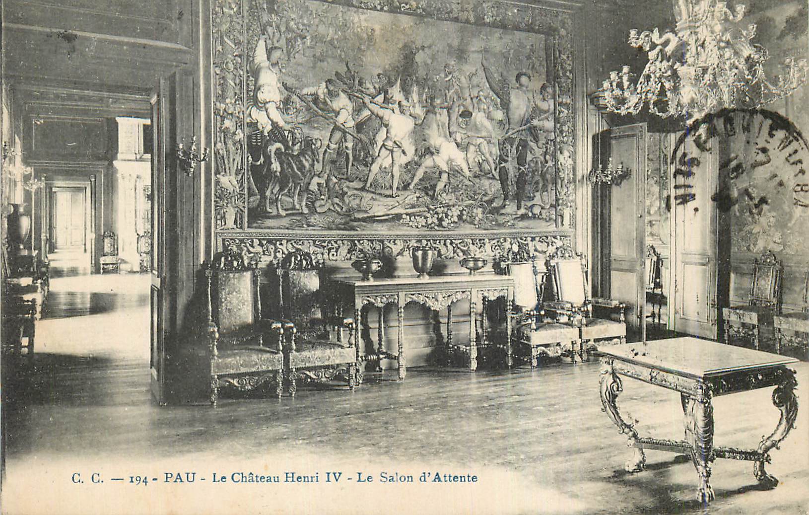 Le Château Henri IV - Le Salon d'Attente — Pau — C. C. — 194