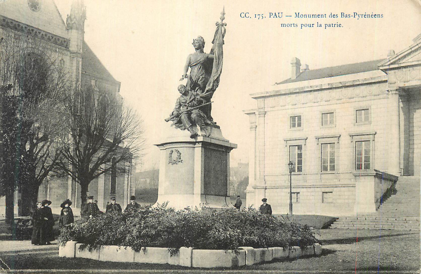Pau — Monument des Bas-Pyrénées morts pour la patrie — CC. 175
