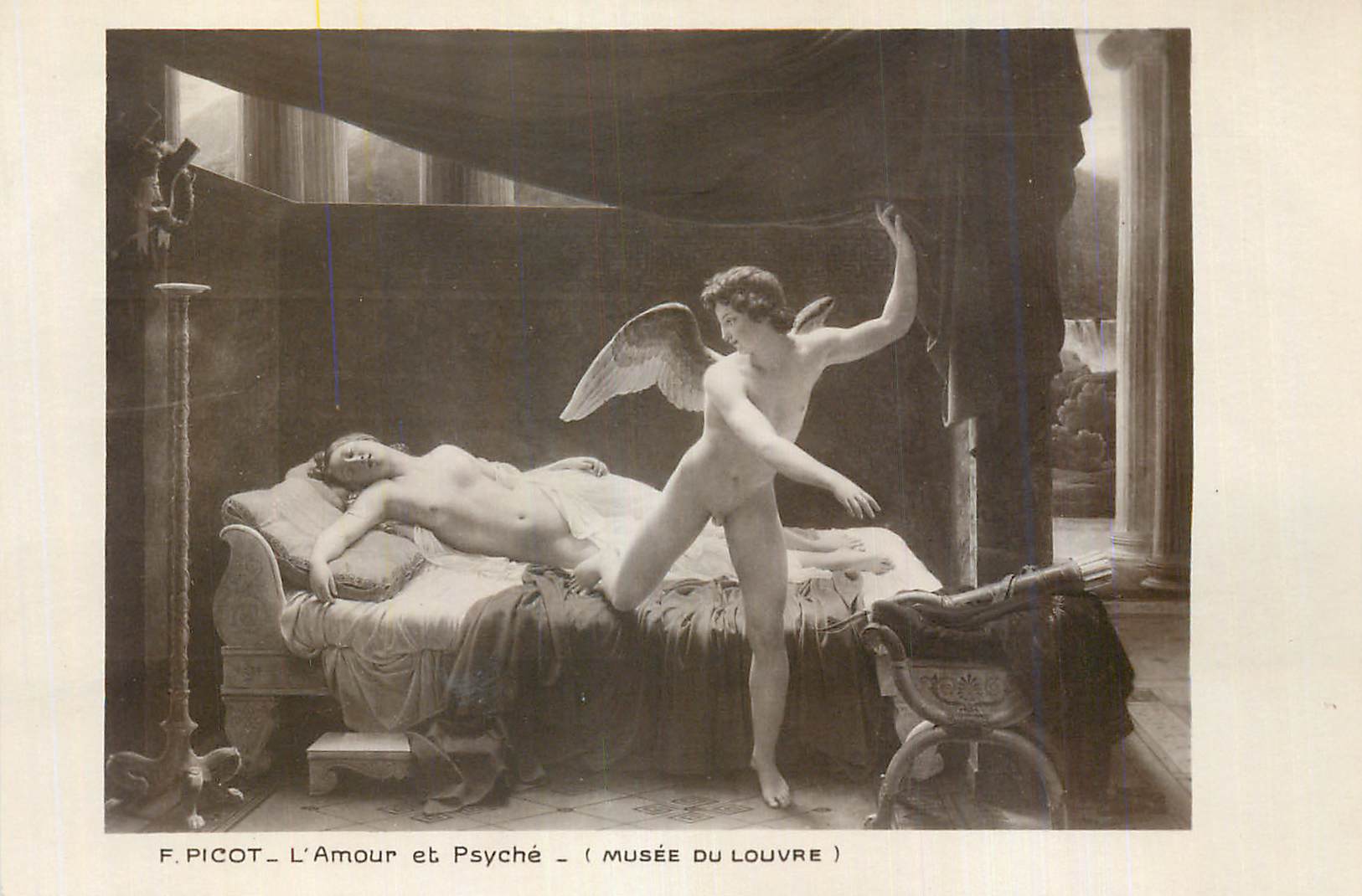 CPA Musee du Louvre l'Amour et Psyche F Picot