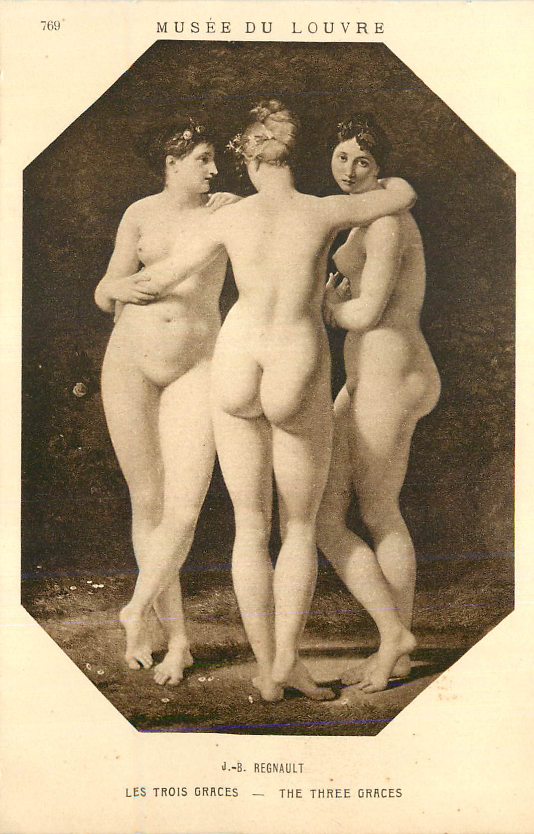 CPA Musee du Louvre les Trois Graces J B Regnault