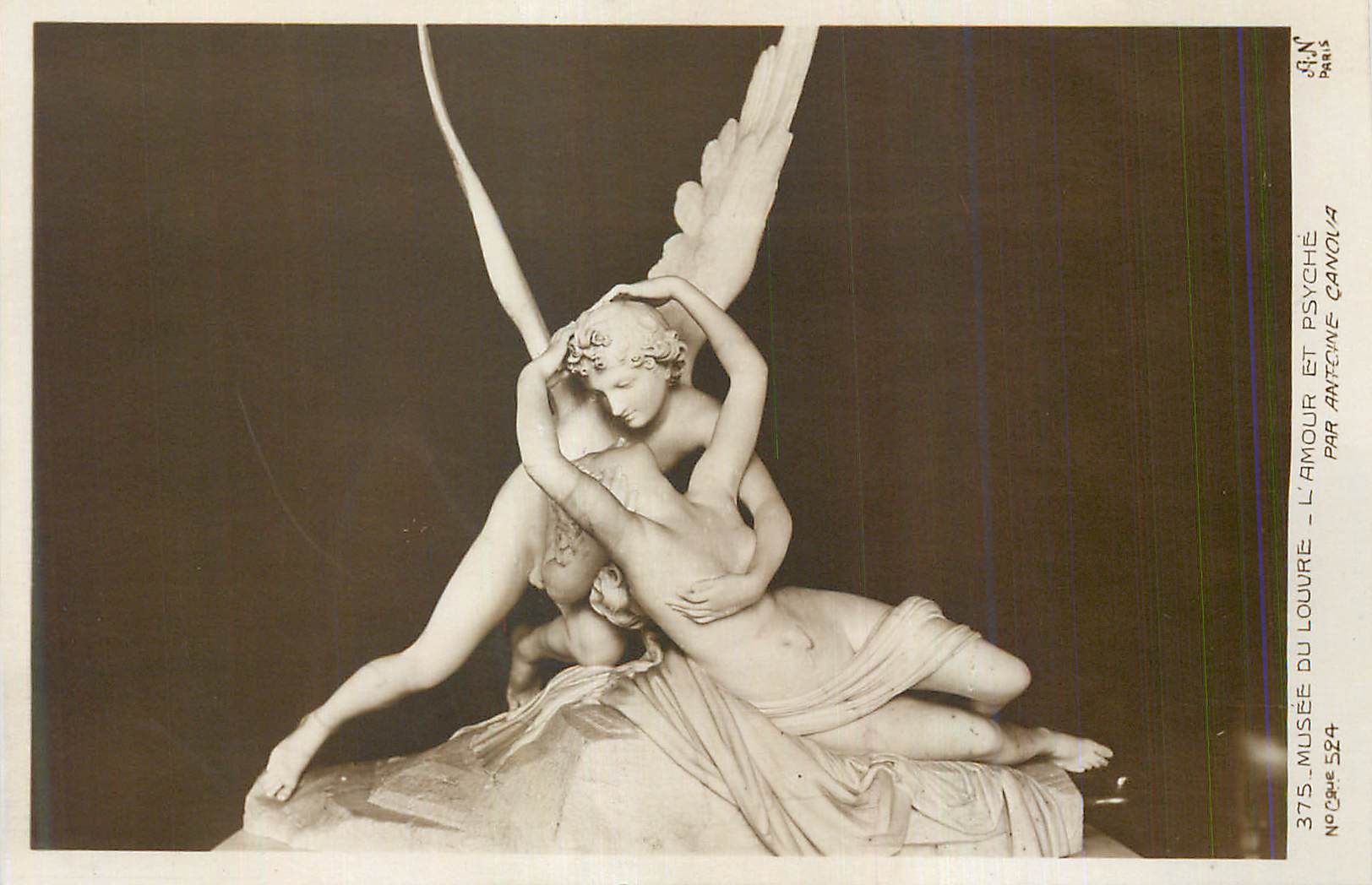 CPA Musee du Louvre l'Amour et Psyche par Antoine Canova