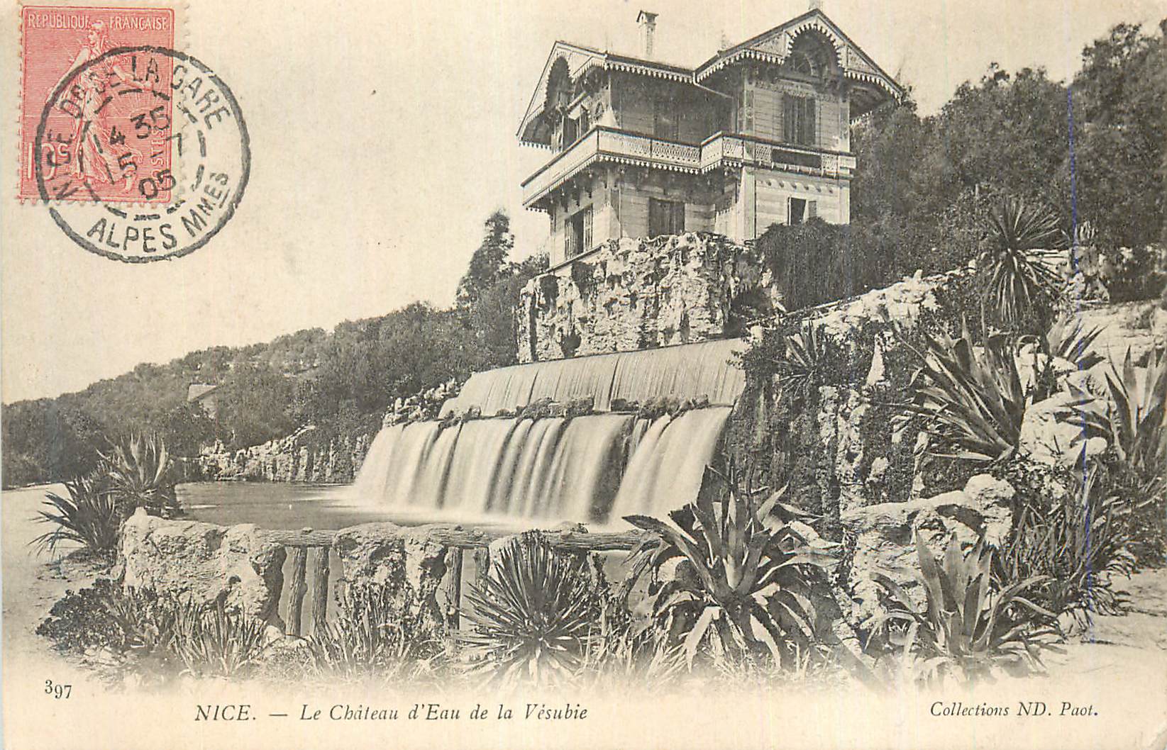 CPA Nice le Chateau d'Eau de la Vesubie