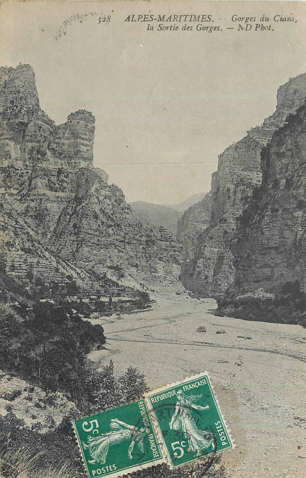 CPA Alpes Maritimes Gorges du Cians La Sortie des Gorges