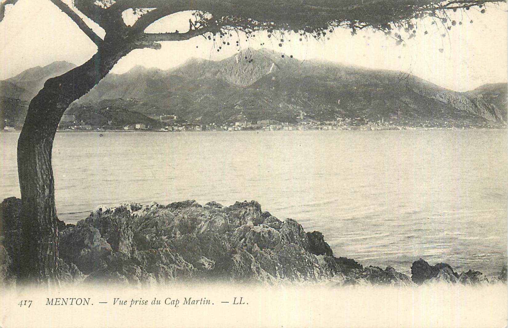 CPA Menton Vue prise du Cap Martin
