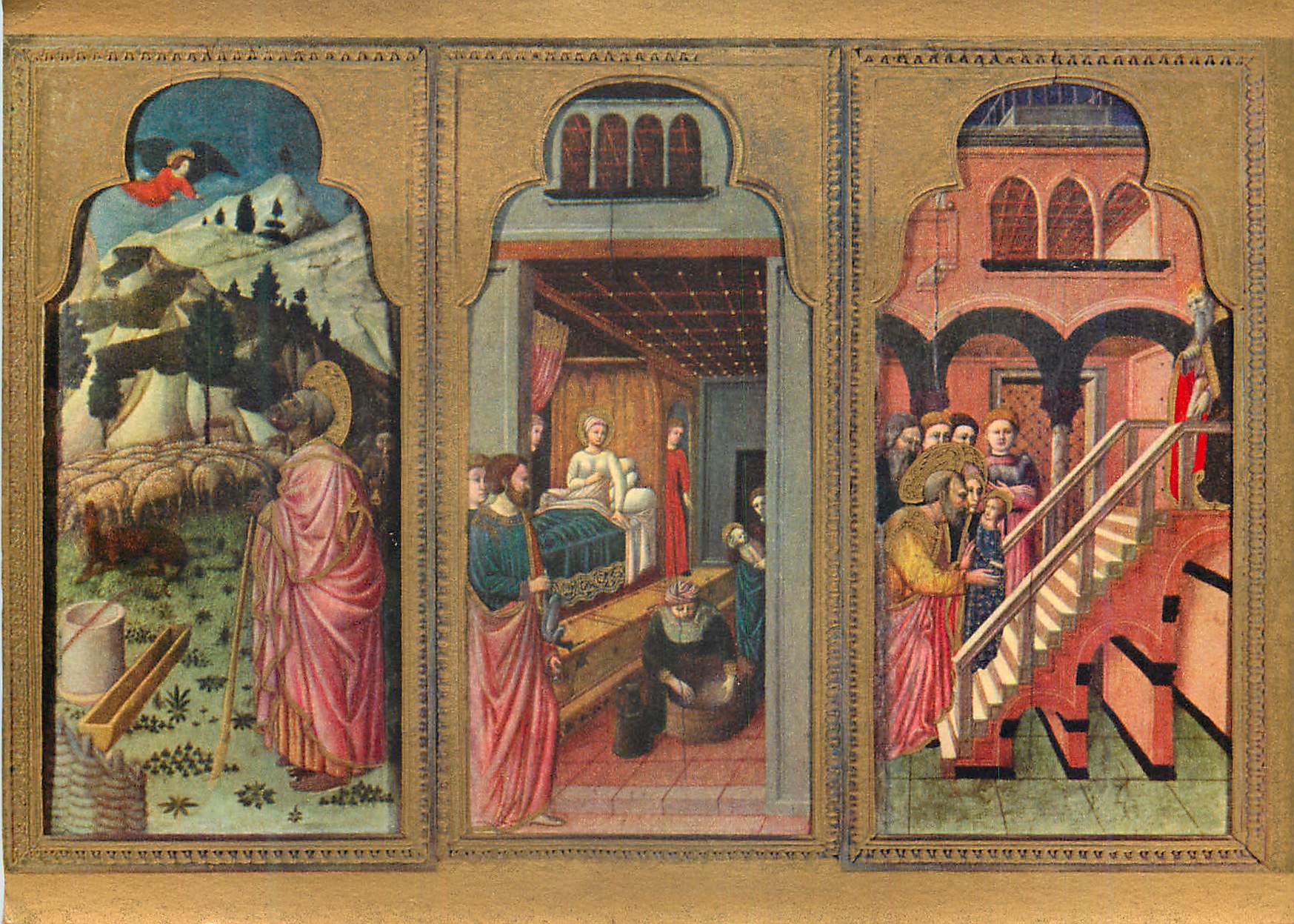 CPA Musee du Louvre Scenes de la Vierge L'Ange Apparaissant a Saint Joachim
