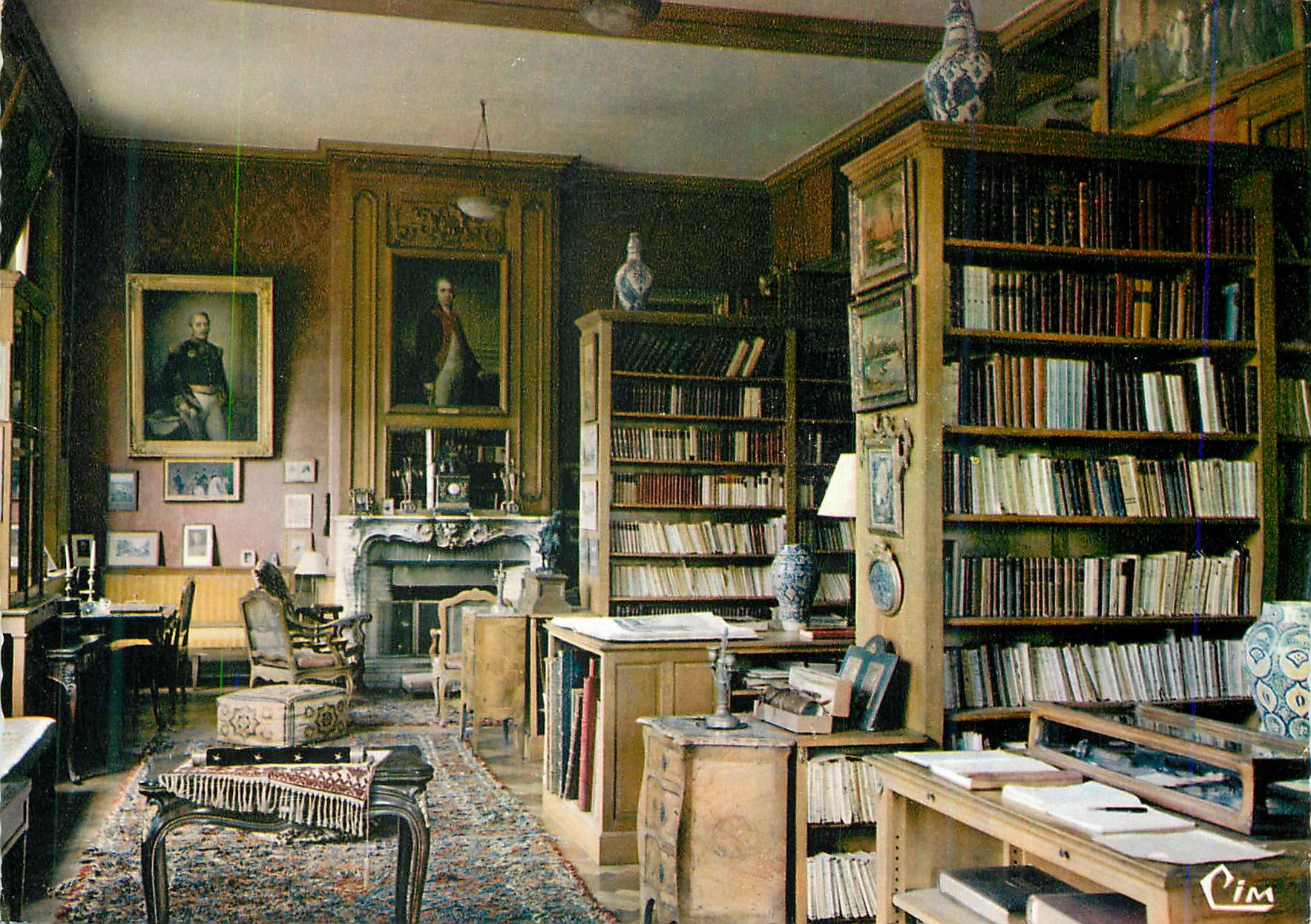Salle de lecture — bibliothèque — éditeur Cim, n° de série 147