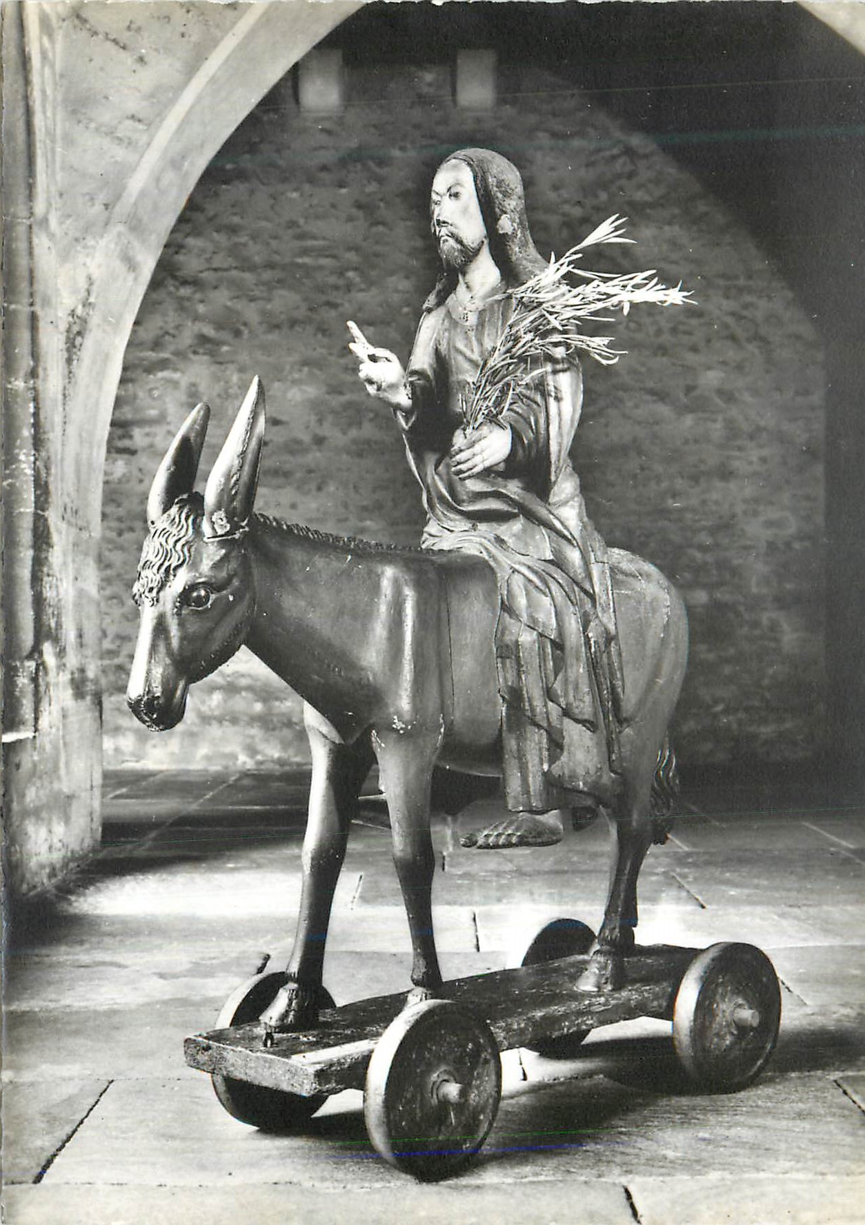 CPM Colmar (Haut Rhin) Musee d'Unterlinden L'Ane des Rameaux (Palmesel) fin du XVIe S