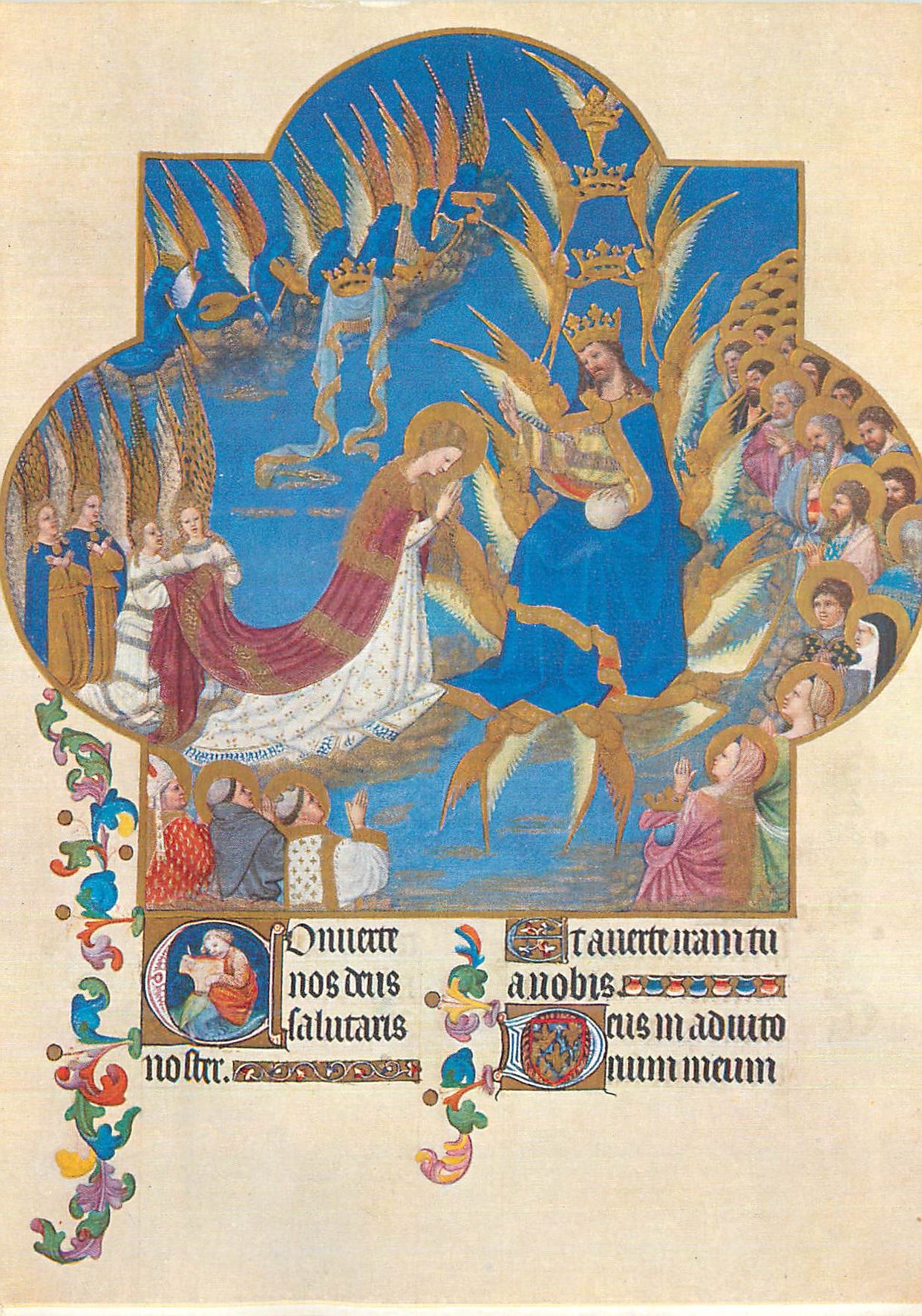 Annonciation — scène de l'Annonciation à la Vierge — manuscrit médiéval