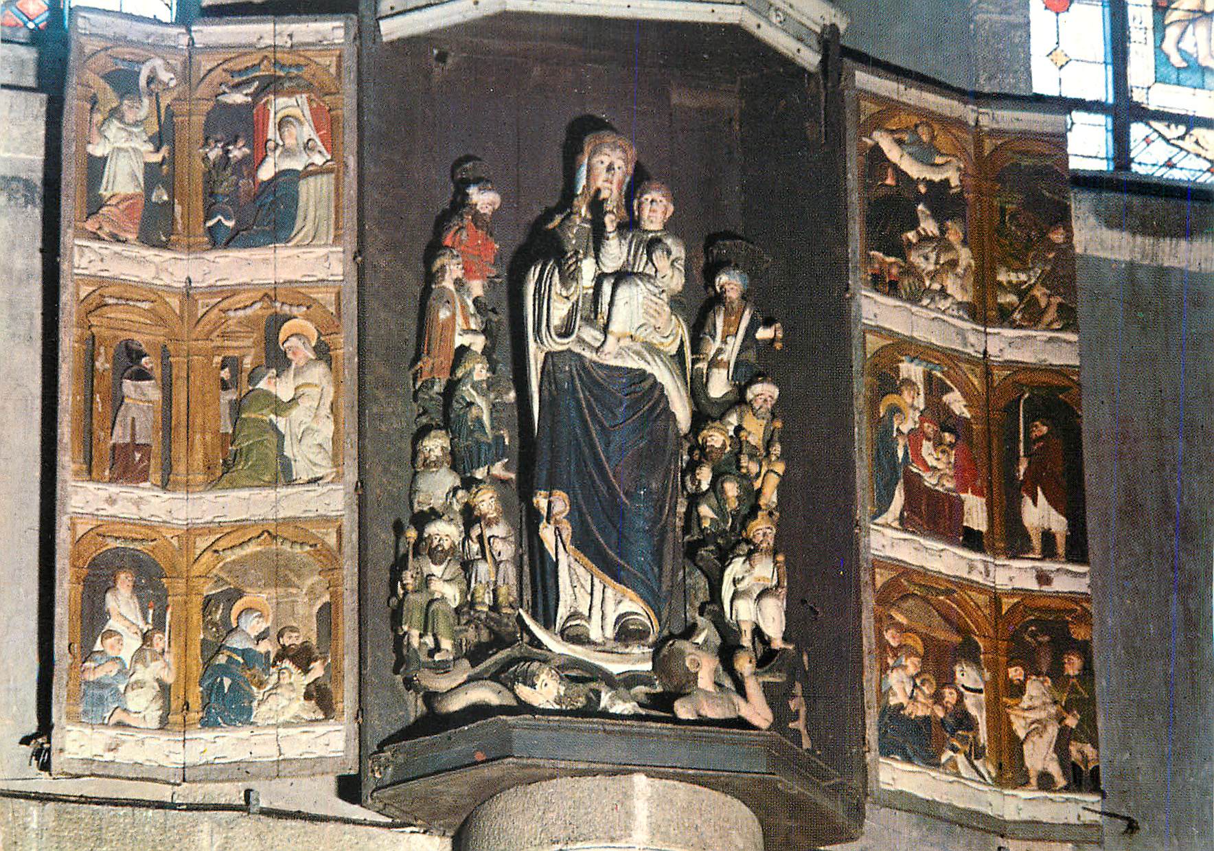 CPM Saint Thegonnec (Finistere) La Vierge et l'Enfant Jesus dominant l'Arbre de Jesse