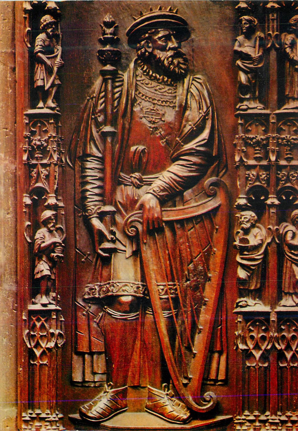 Statue royale de saint David — éditeur inconnu, n° de série non lisible