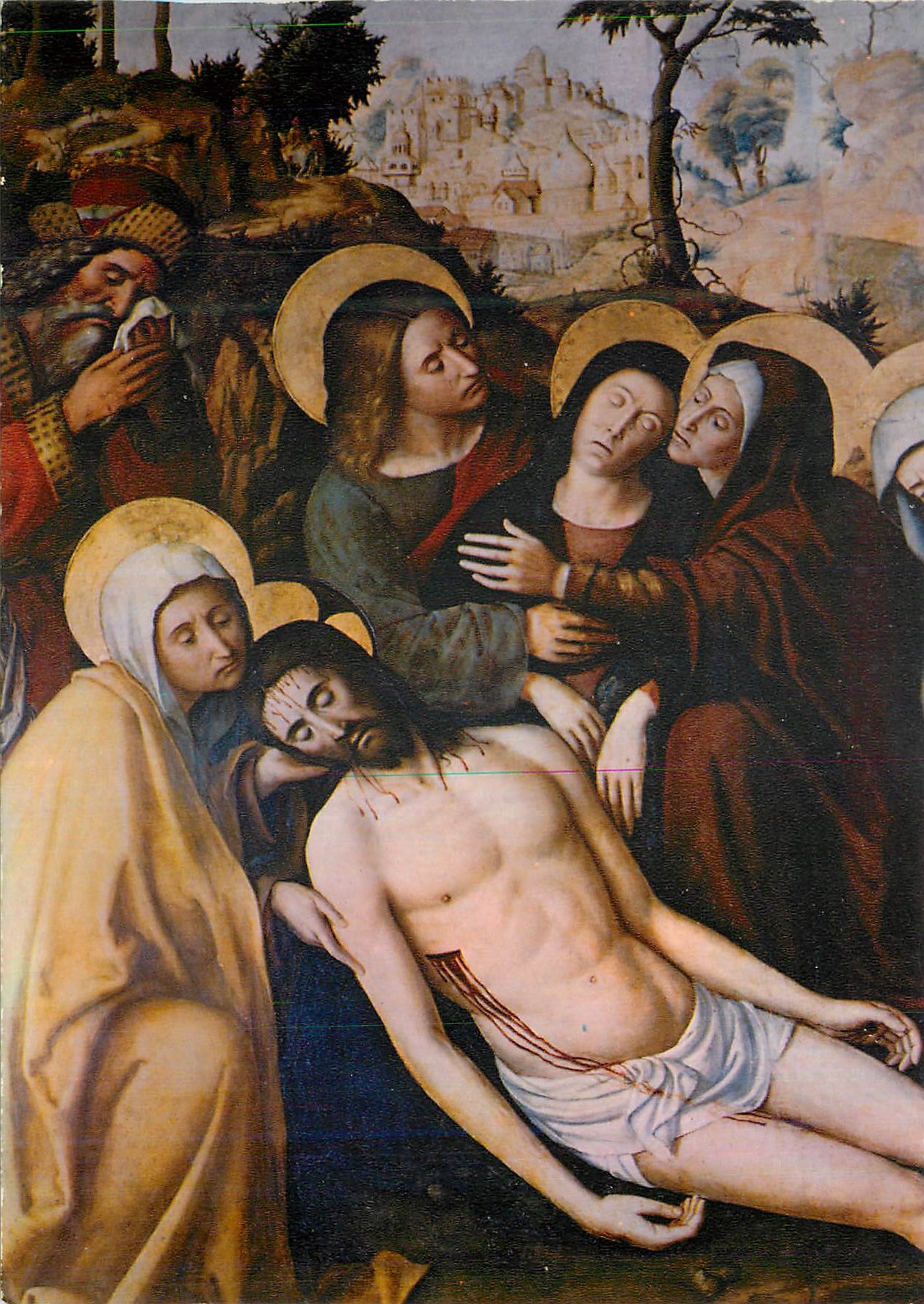 La Pietà — scène de la descente de croix — peinture religieuse