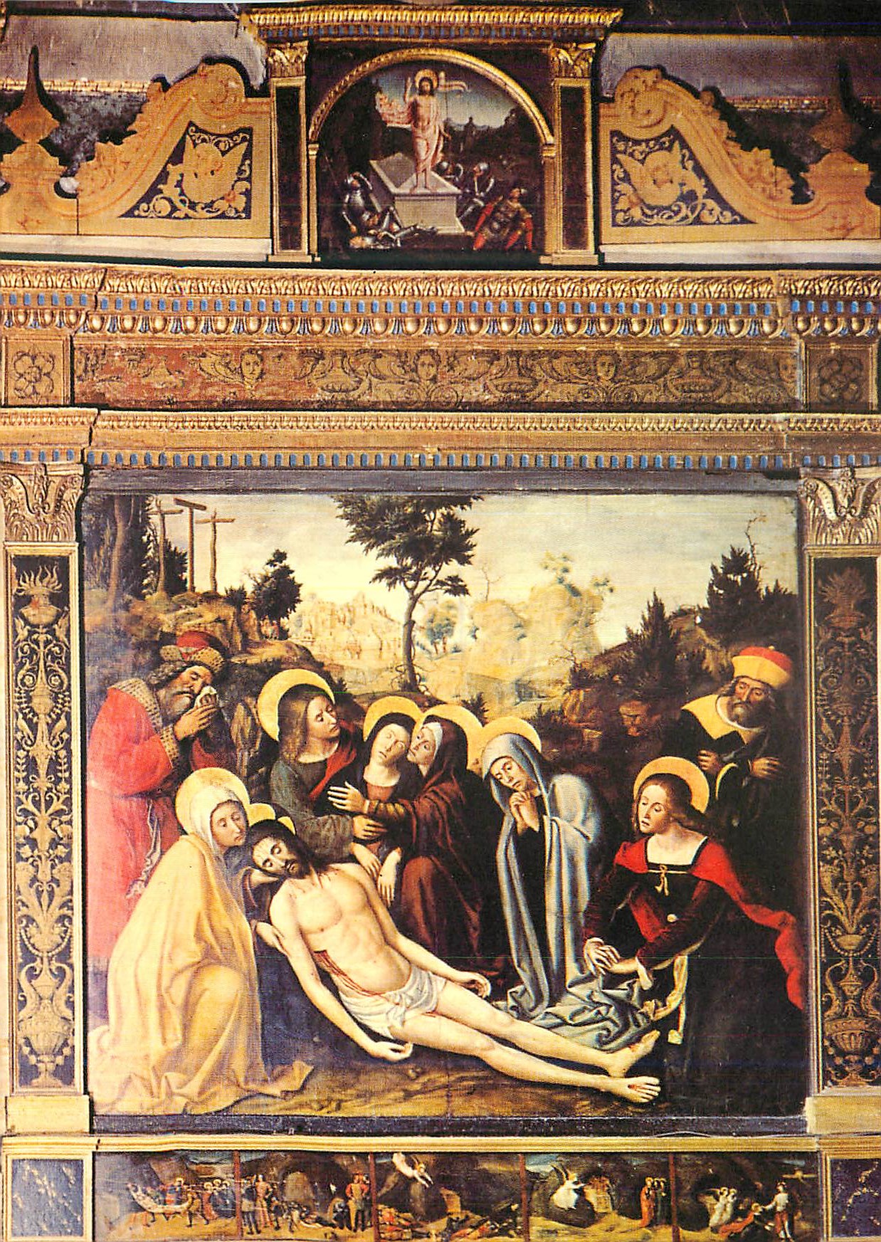La Pietà — scène de la descente de croix — éditeur inconnu, n° de série non lisible