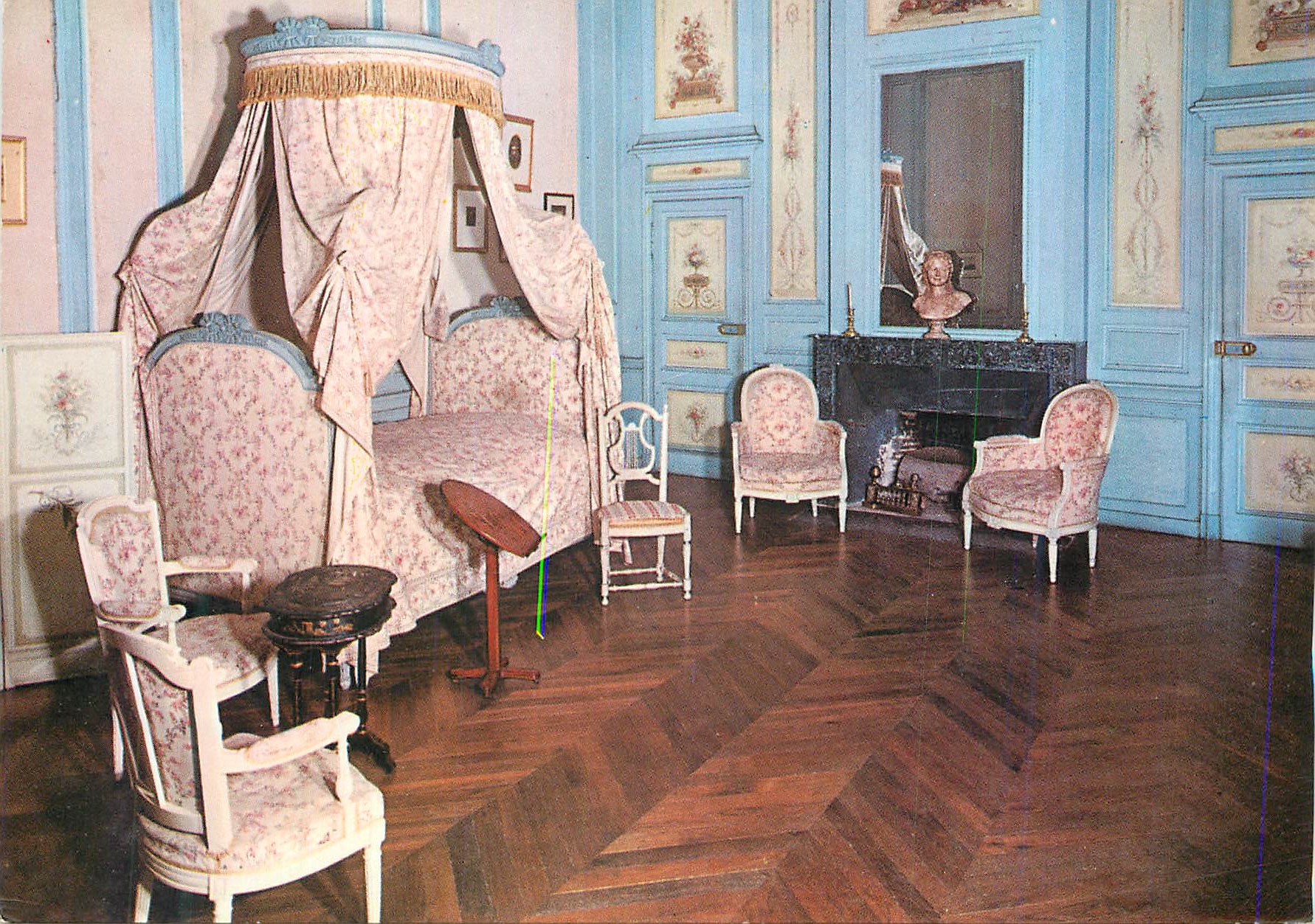 CPM Nohant Vicq (Indre) Le Chateau de Nohant La Chambre d'Aurora de Saxe
