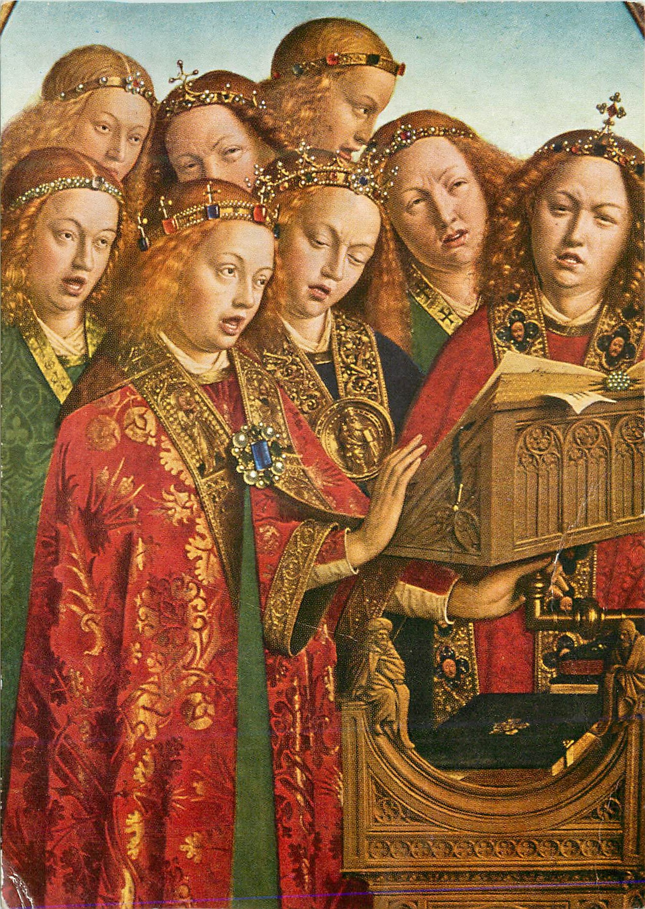 Die Schwestern der Kathedrale — Religiöse Malerei — Unbekannter Verlag, Seriennummer nicht lesbar