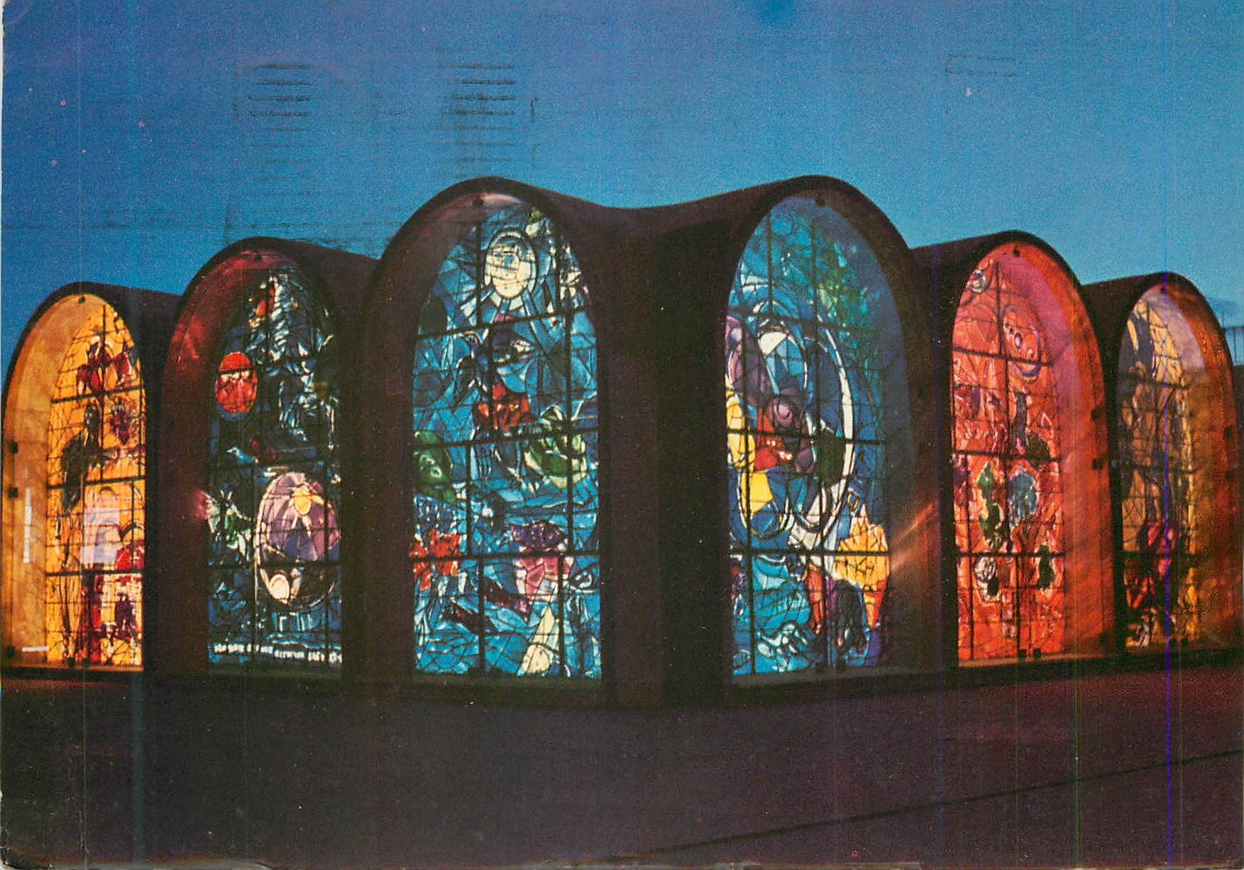 CPM The Tribes of Israel Stained Glass Windows Medica Centre Synagogue Jerusalem