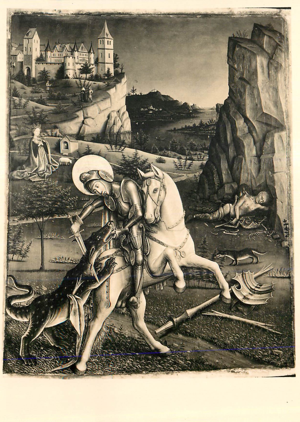 CPM Kunstmuseum Basel Nachfolger des Konrad witz um 1450 Der hl Georg