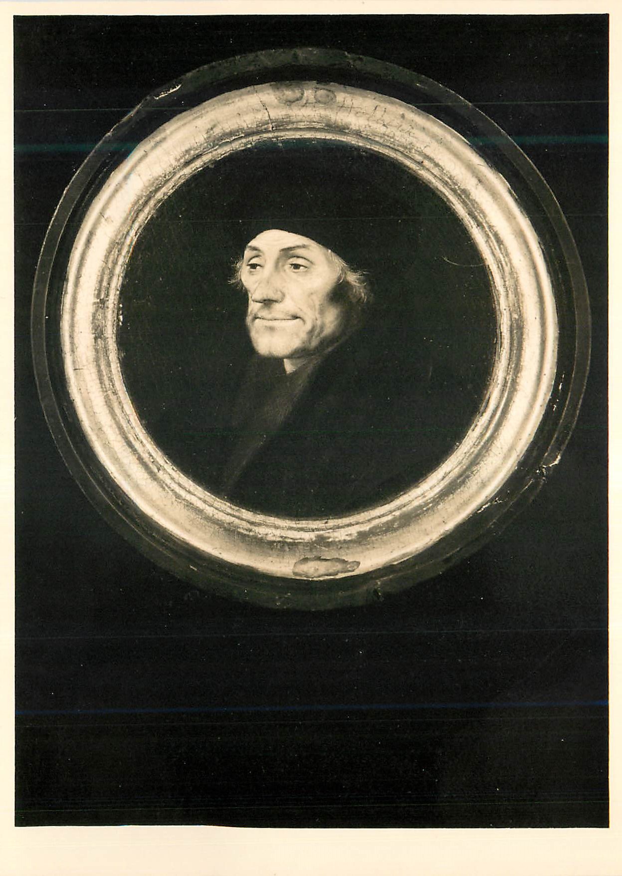 CPM Kunstmuseum Basel Hans Holbein Bildnis des Erasmus von Rotterdam im Rund