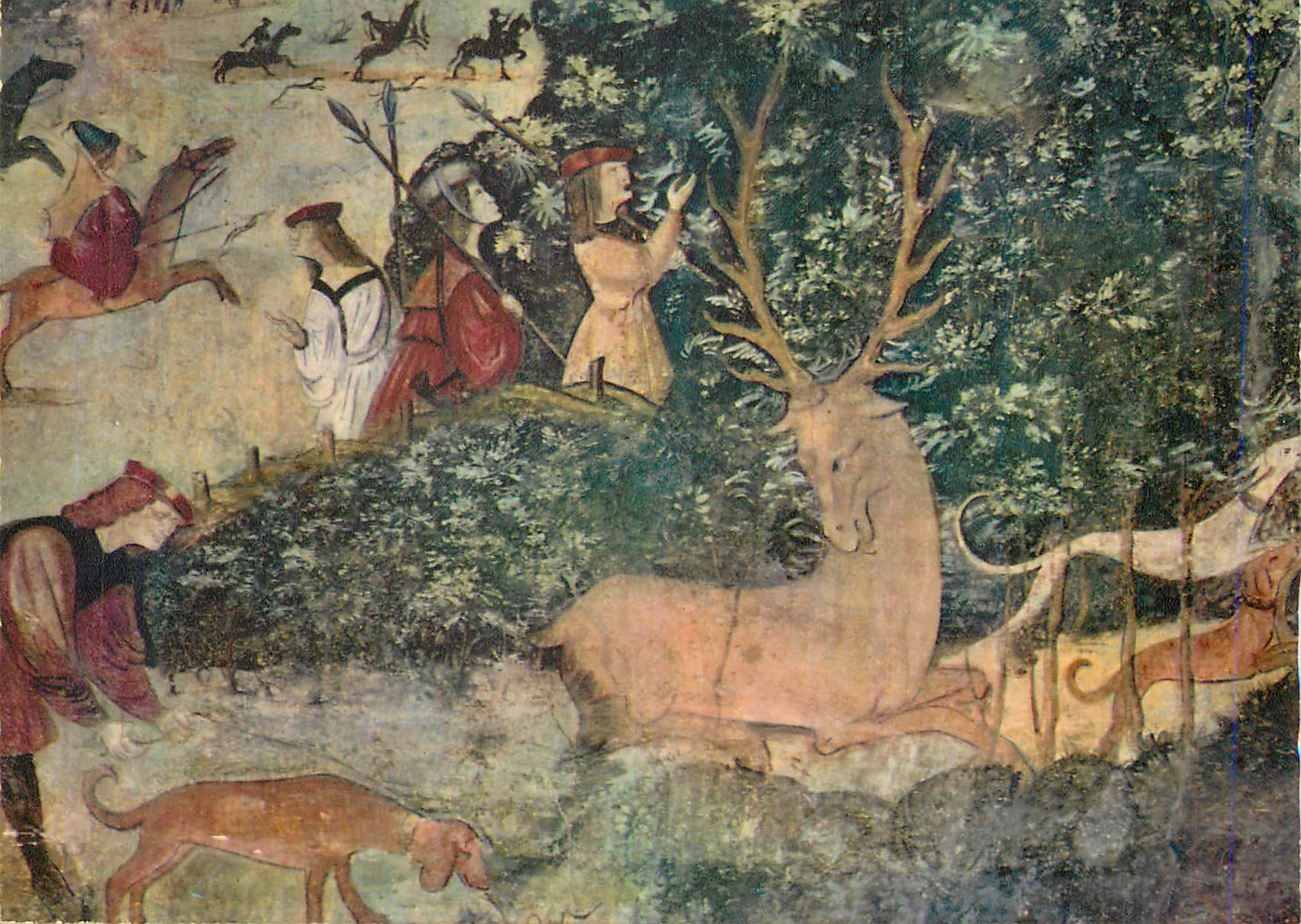 CPM Chateau de Rochechouart (Hte Vienne) Chambre des Chasses Debut (XVIe Siecle)